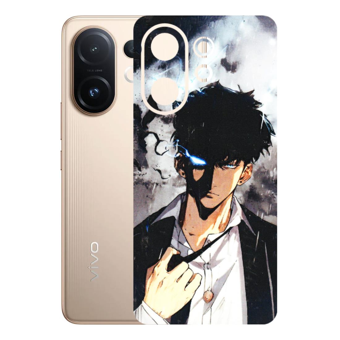 VIVO Z/V/X/T/U/S Series Phone Skins (All Models) - Sung Jinwoo Manhwa Anime - 3D Embossed Finish (L-328) Vivo T4 pro