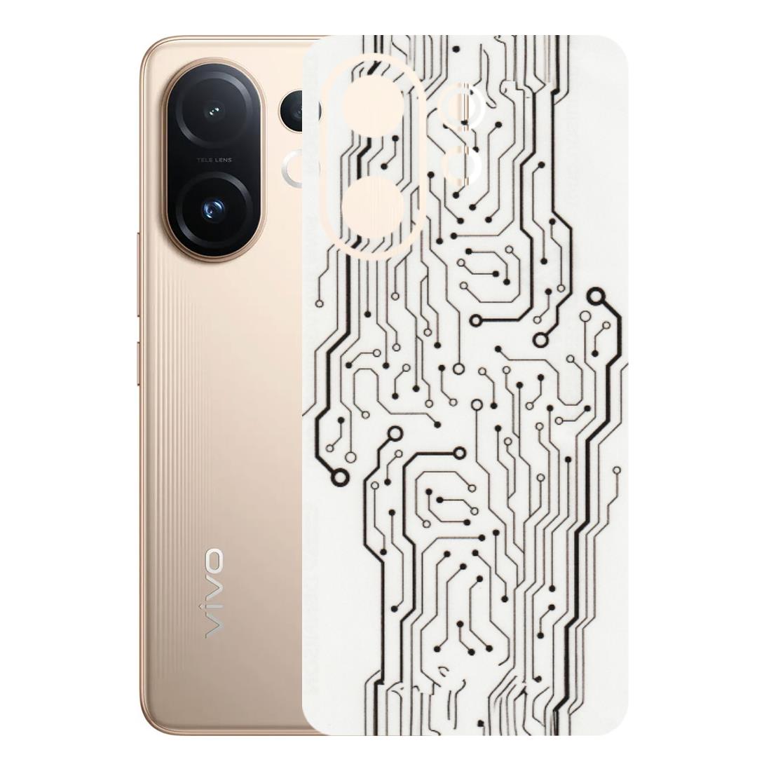 VIVO Z/V/X/T/U/S Series Phone Skins (All Models) - Tech Circuits - Transparent Finish (T-03) Vivo T4 pro