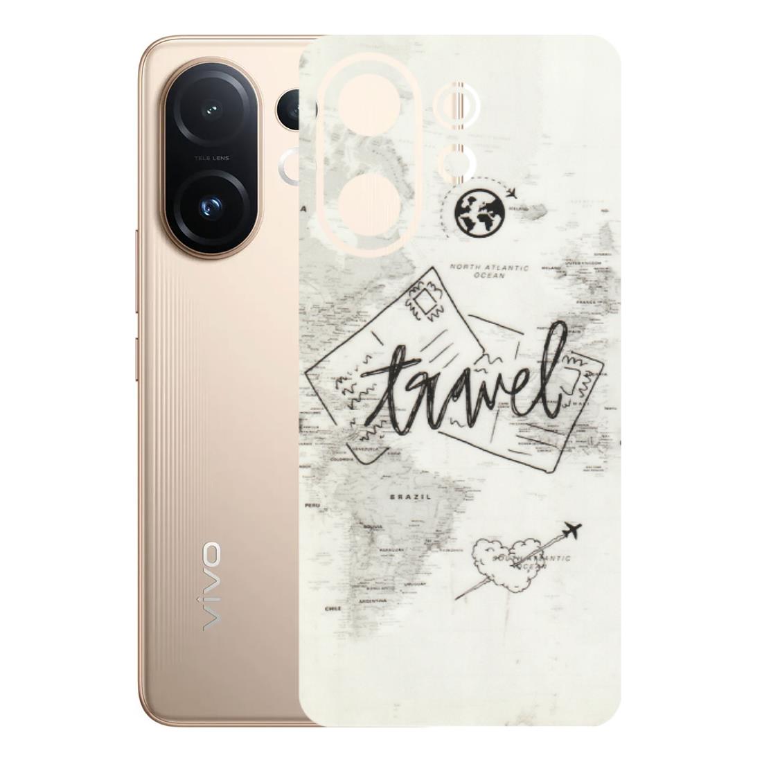 VIVO Z/V/X/T/U/S Series Phone Skins (All Models) - Travel Ticket - Transparent Finish (T-06) Vivo T4 pro