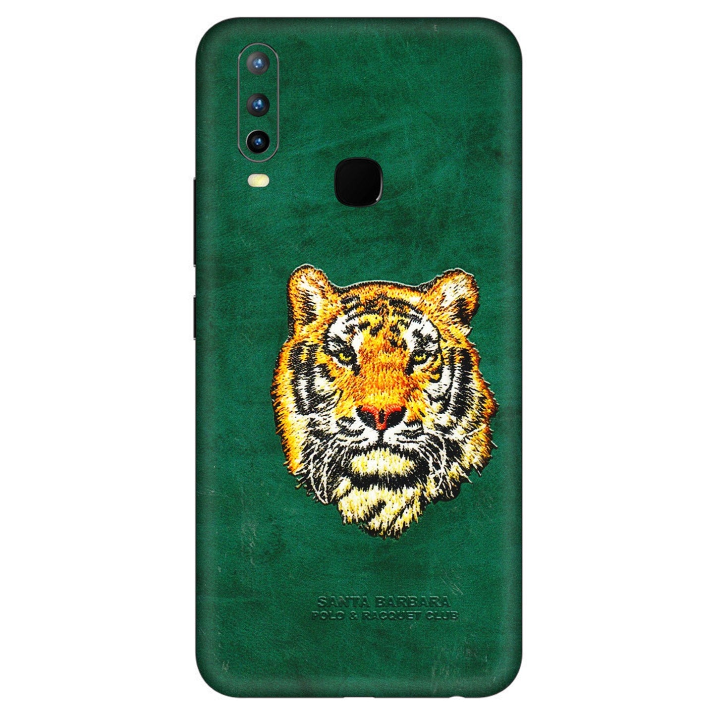 VIVO Z/V/X/T/U/S Series Phone Skins (All Models) - Leather Feel Tiger - 3D Embossed Finish (L-111) Vivo U10
