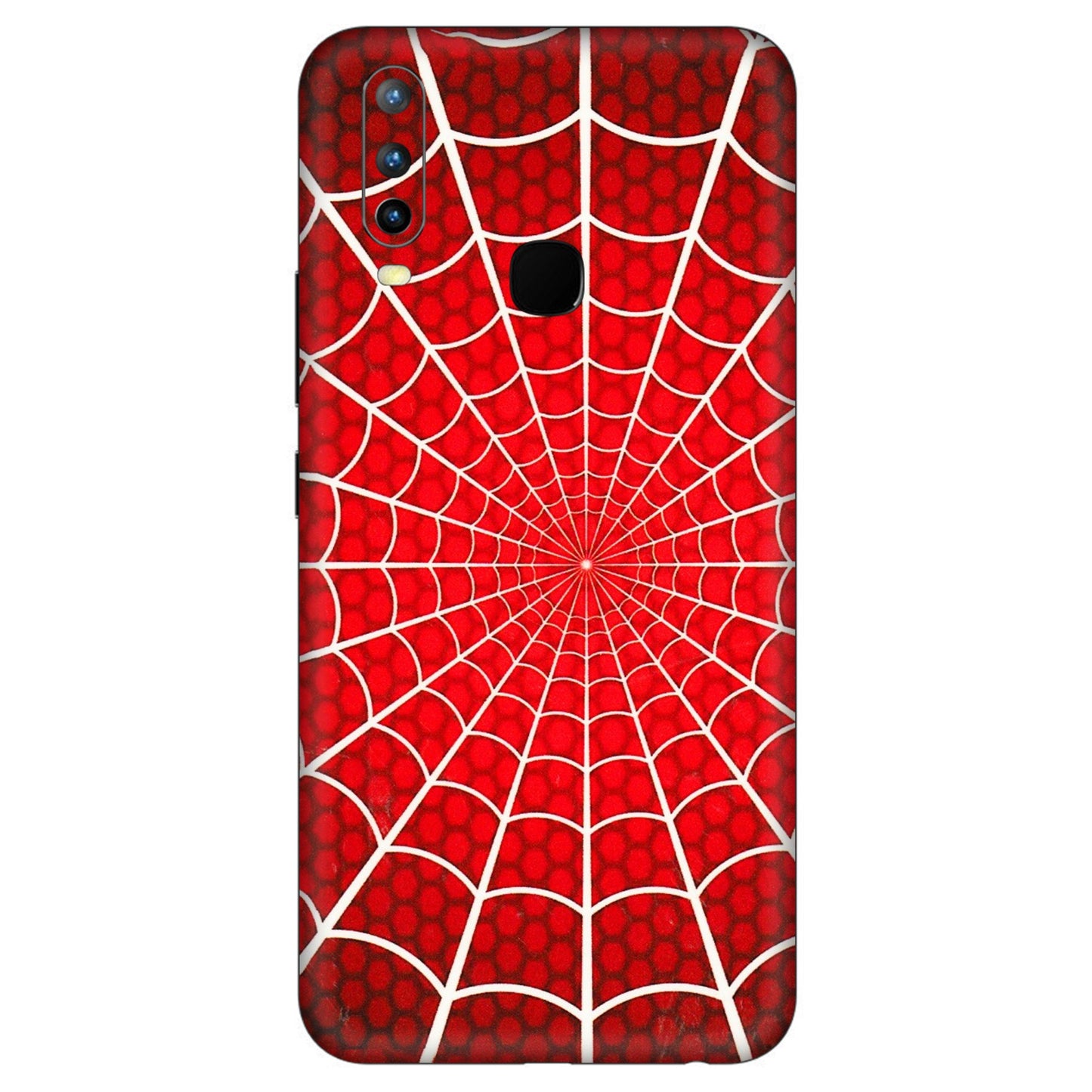 VIVO Z/V/X/T/U/S Series Phone Skins (All Models) - Classic Spidey Web - 3D Embossed Finish (L-115) Vivo U10