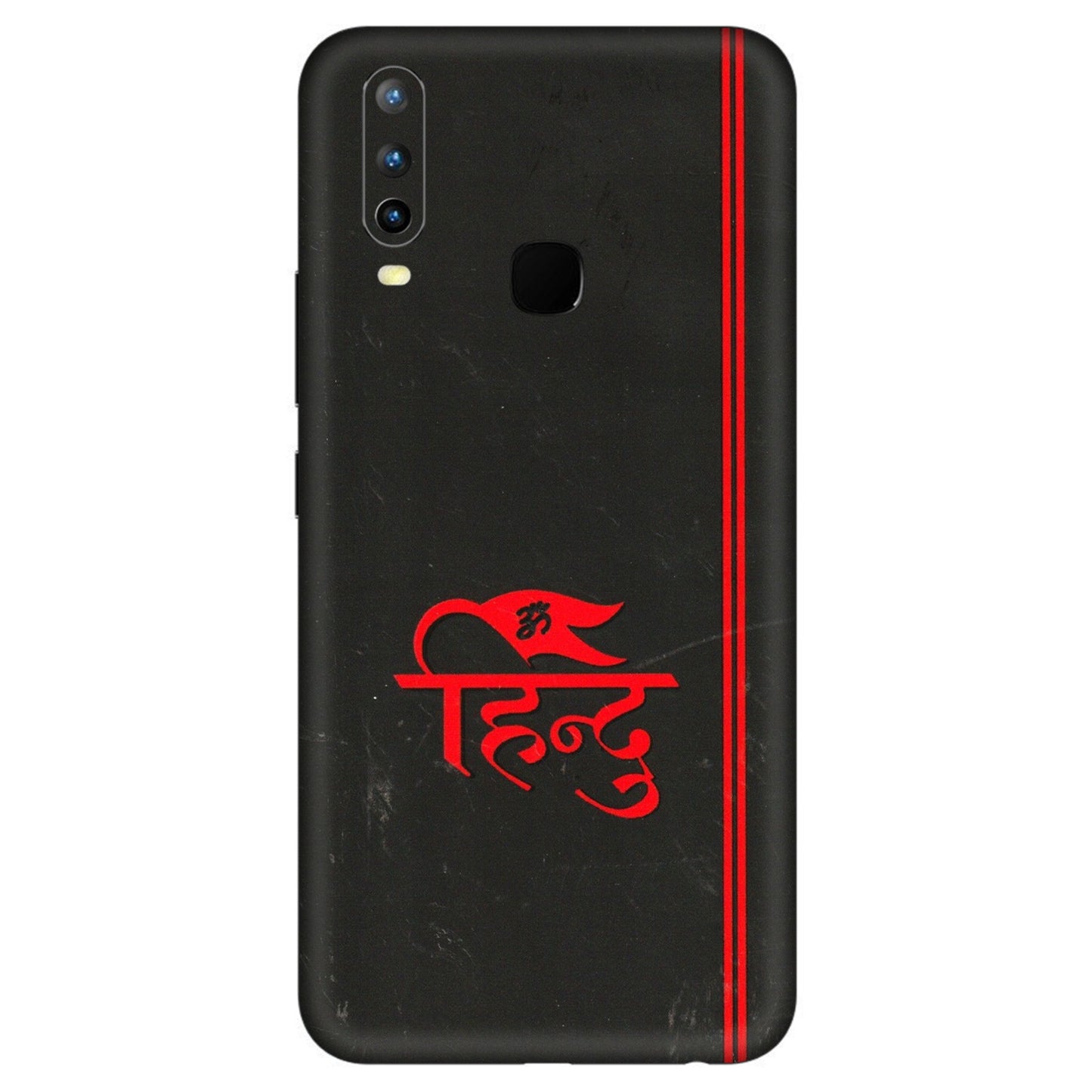 VIVO Z/V/X/T/U/S Series Phone Skins (All Models) - Hindu Black - 3D Embossed Finish (L-153) Vivo U10