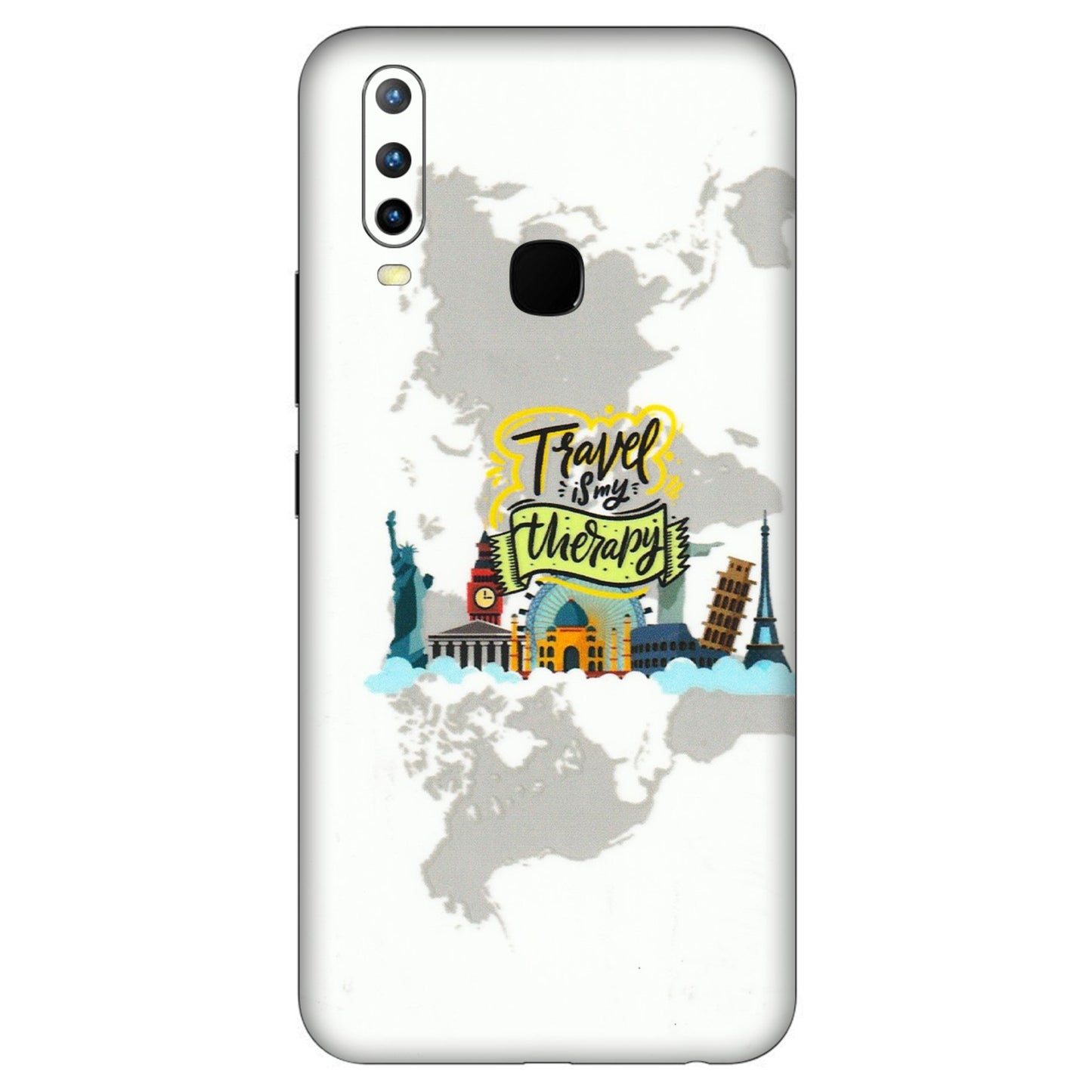 VIVO Z/V/X/T/U/S Series Phone Skins (All Models) - Travel Therapy - 3D Embossed Finish (L-199) Vivo U10