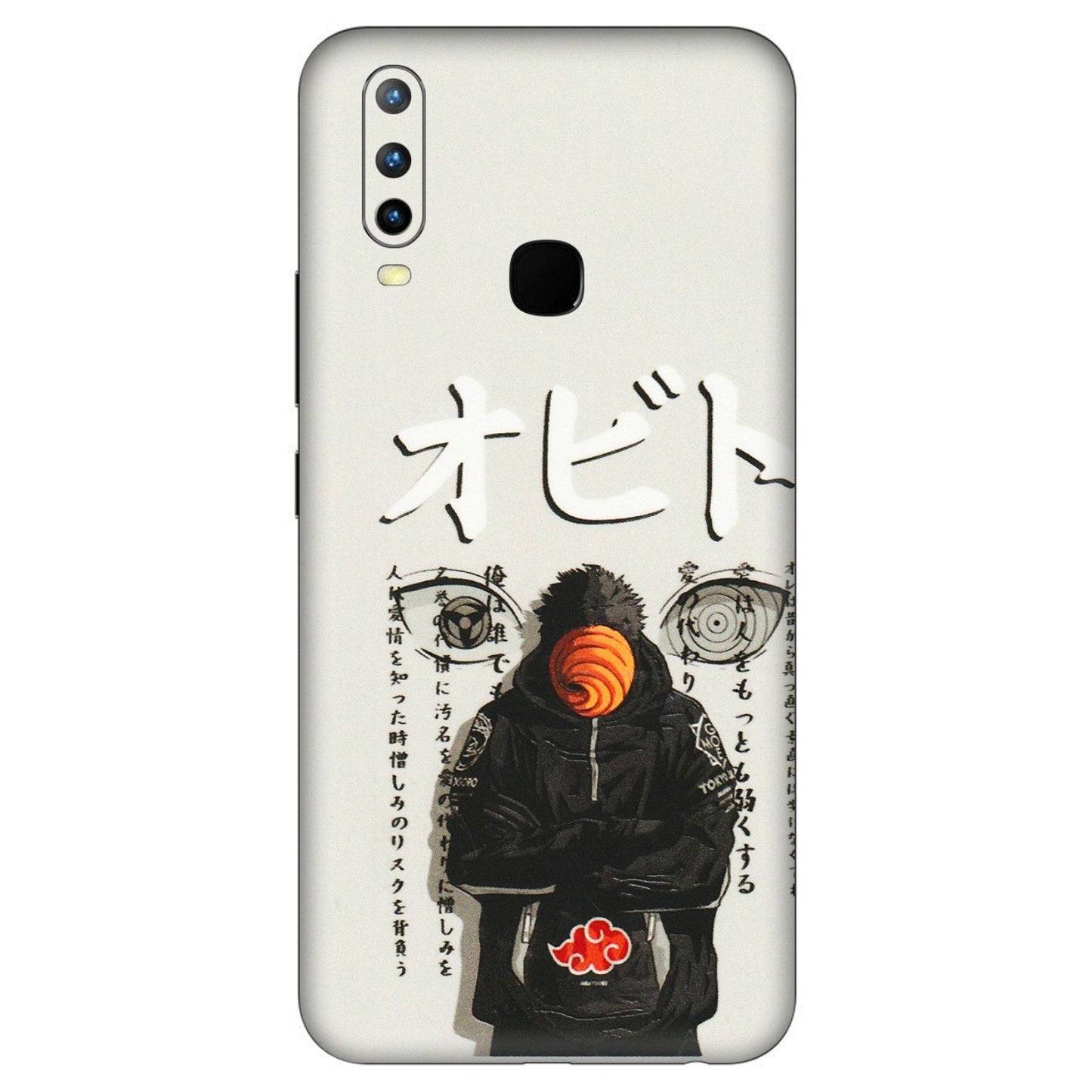 VIVO Z/V/X/T/U/S Series Phone Skins (All Models) - Obito Anime Eye - 3D Embossed Finish (L-19) Vivo U10