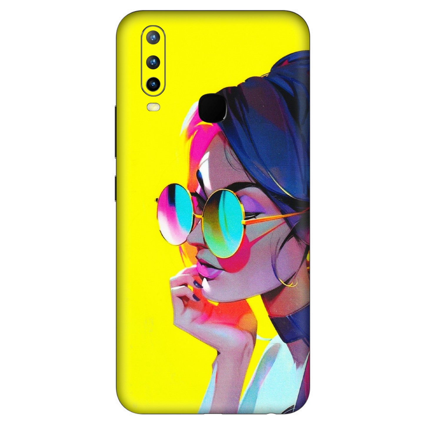 VIVO Z/V/X/T/U/S Series Phone Skins (All Models) - Bold Stylish Girl - 3D Embossed Finish (L-222) Vivo U10