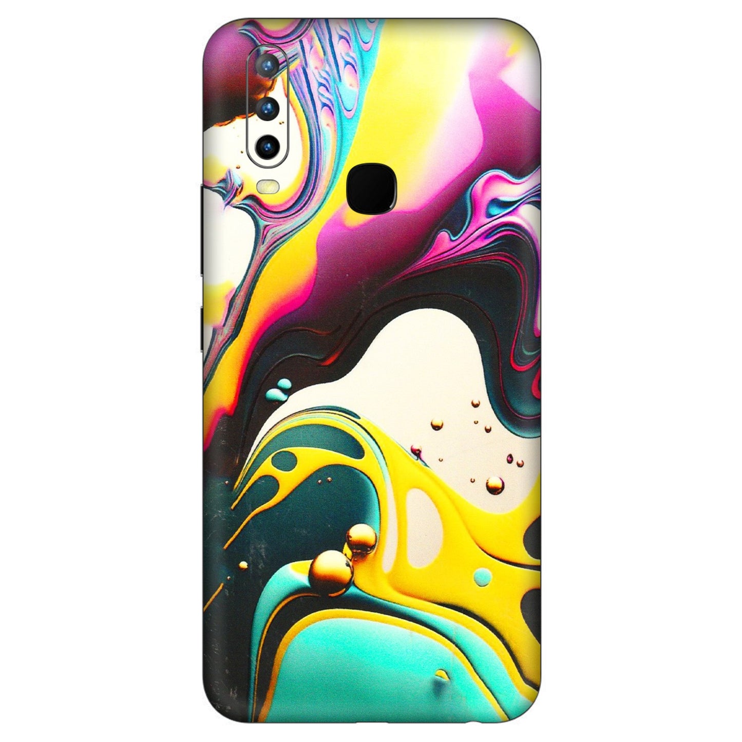 VIVO Z/V/X/T/U/S Series Phone Skins (All Models) - Multicolor Abstract pattern - 3D Embossed Finish (L-254) Vivo U10