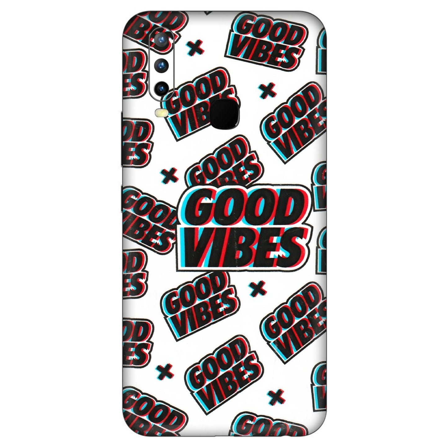 VIVO Z/V/X/T/U/S Series Phone Skins (All Models) - Good Vibes - 3D Embossed Finish (L-282) Vivo U10