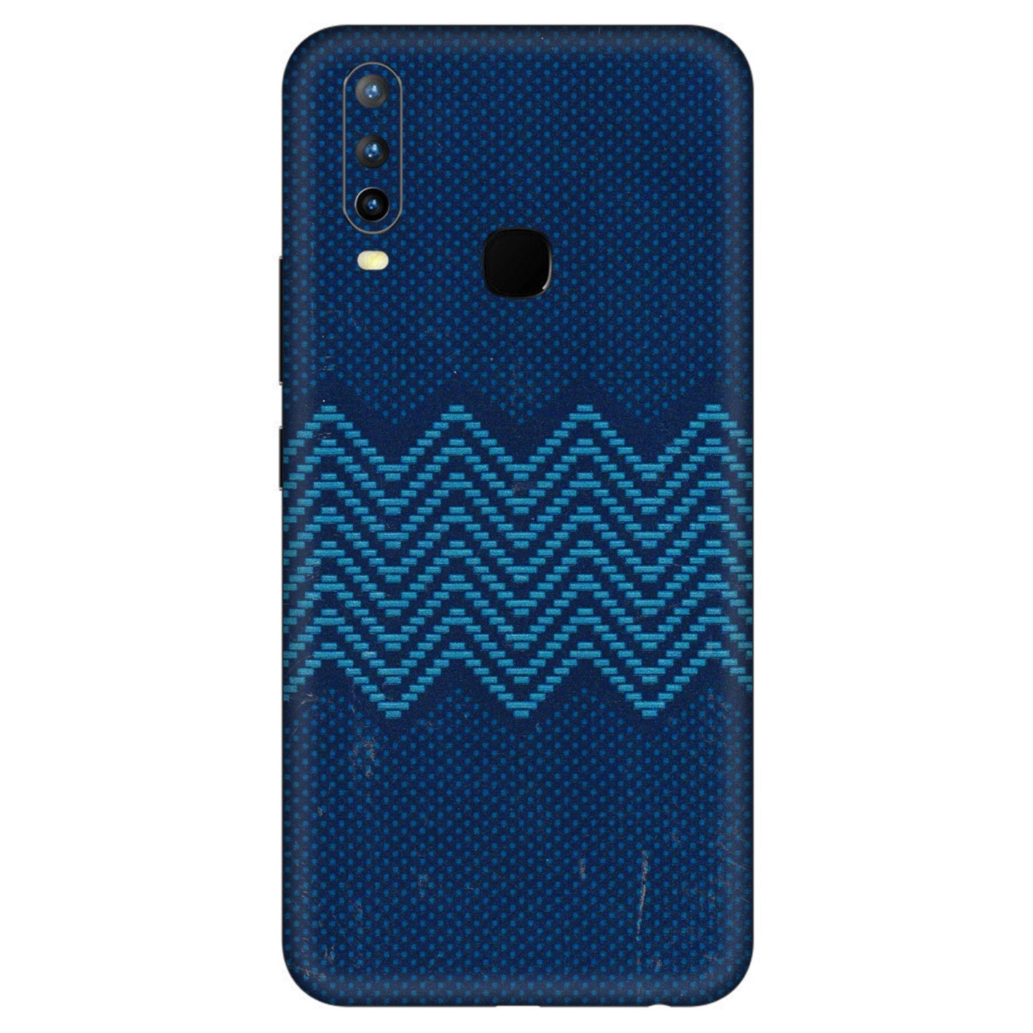 VIVO Z/V/X/T/U/S Series Phone Skins (All Models) - Blue Sober Waves - 3D Embossed Finish (L-306) Vivo U10