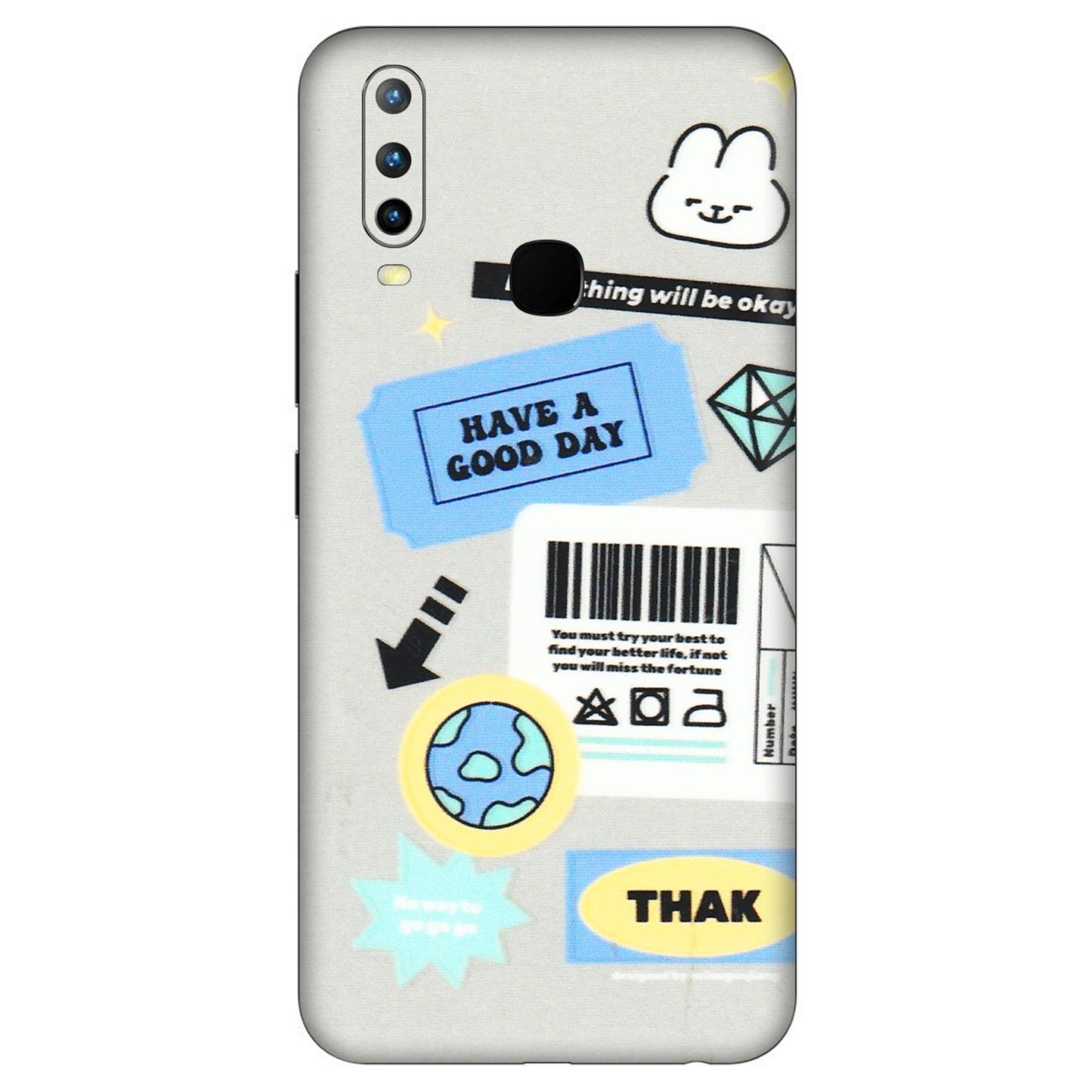 VIVO Z/V/X/T/U/S Series Phone Skins (All Models) - Will Be Okay Design - 3D Embossed Finish (L-316) Vivo U10