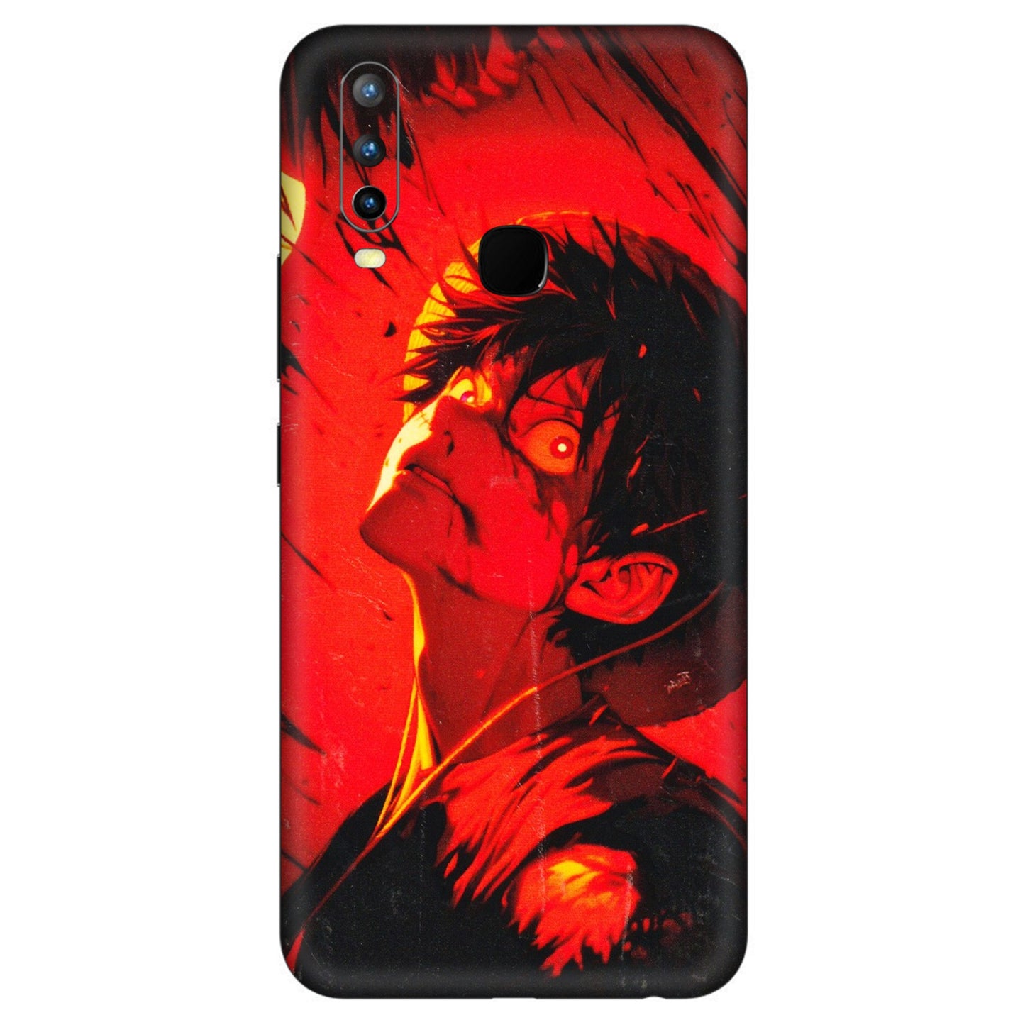 VIVO Z/V/X/T/U/S Series Phone Skins (All Models) - D.Luffy Power Up One Piece Anime - 3D Embossed Finish (L-326) Vivo U10