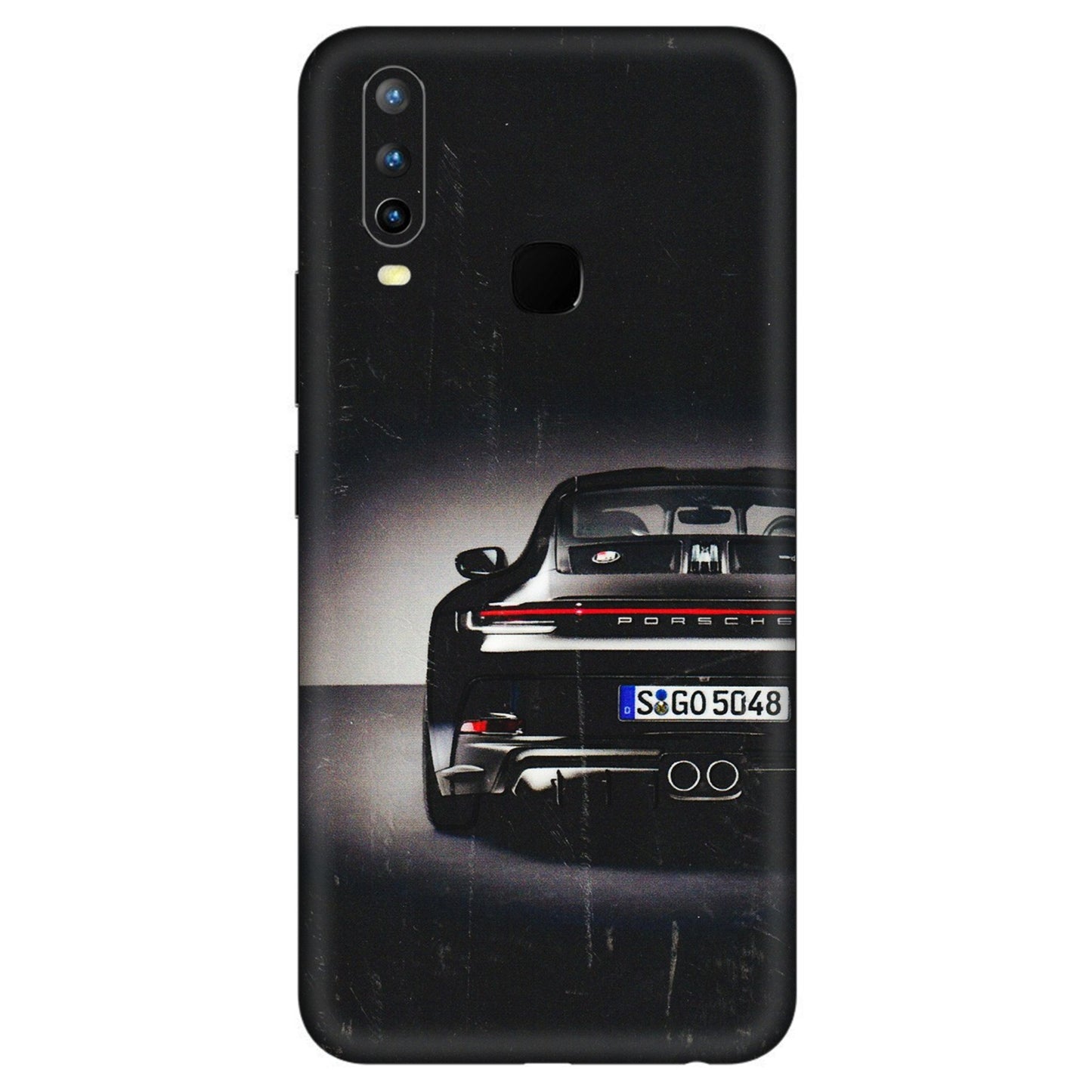 VIVO Z/V/X/T/U/S Series Phone Skins (All Models) - New Black Porsche GT3 - 3D Embossed Finish (L-327) Vivo U10
