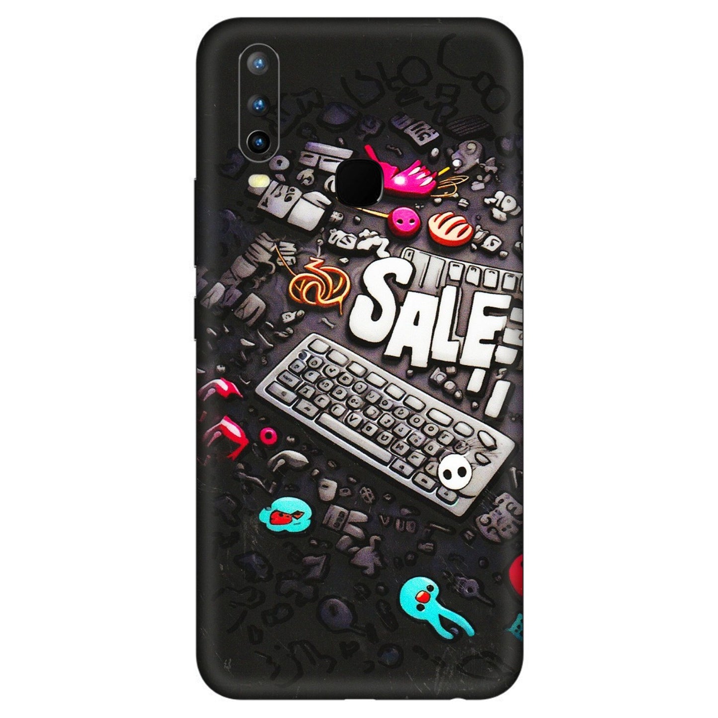 VIVO Z/V/X/T/U/S Series Phone Skins (All Models) - Gadgets Sale - 3D Embossed Finish (L-50) Vivo U10
