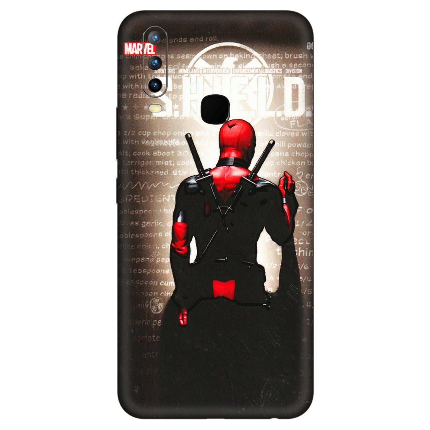 VIVO Z/V/X/T/U/S Series Phone Skins (All Models) - Deadpool - 3D Embossed Finish (L-56) Vivo U10