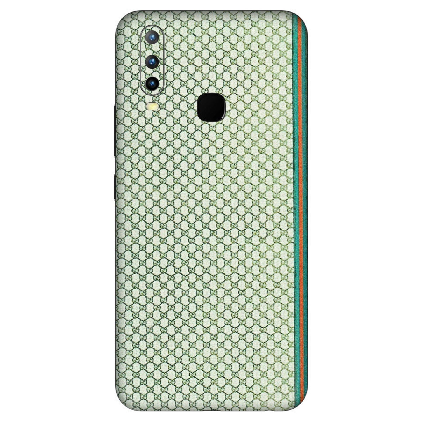 VIVO Z/V/X/T/U/S Series Phone Skins (All Models) - Gucci Fabric Pattern - 3D Embossed Finish (L-73) Vivo U10