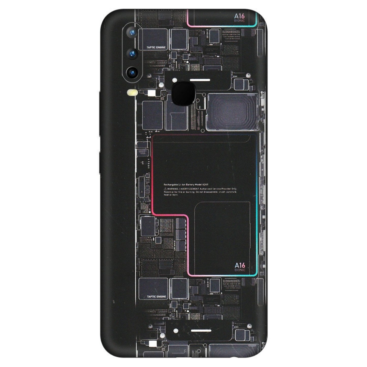 VIVO Z/V/X/T/U/S Series Phone Skins (All Models) - Motherboard Circuit Layout - Matte Finish (M-117) Vivo U10