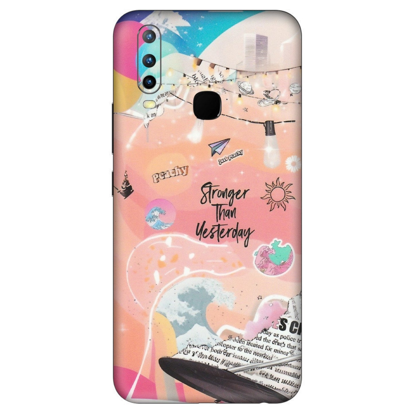VIVO Z/V/X/T/U/S Series Phone Skins (All Models) - Stronger Then Yesterday - Matte Finish (M-128) Vivo U10