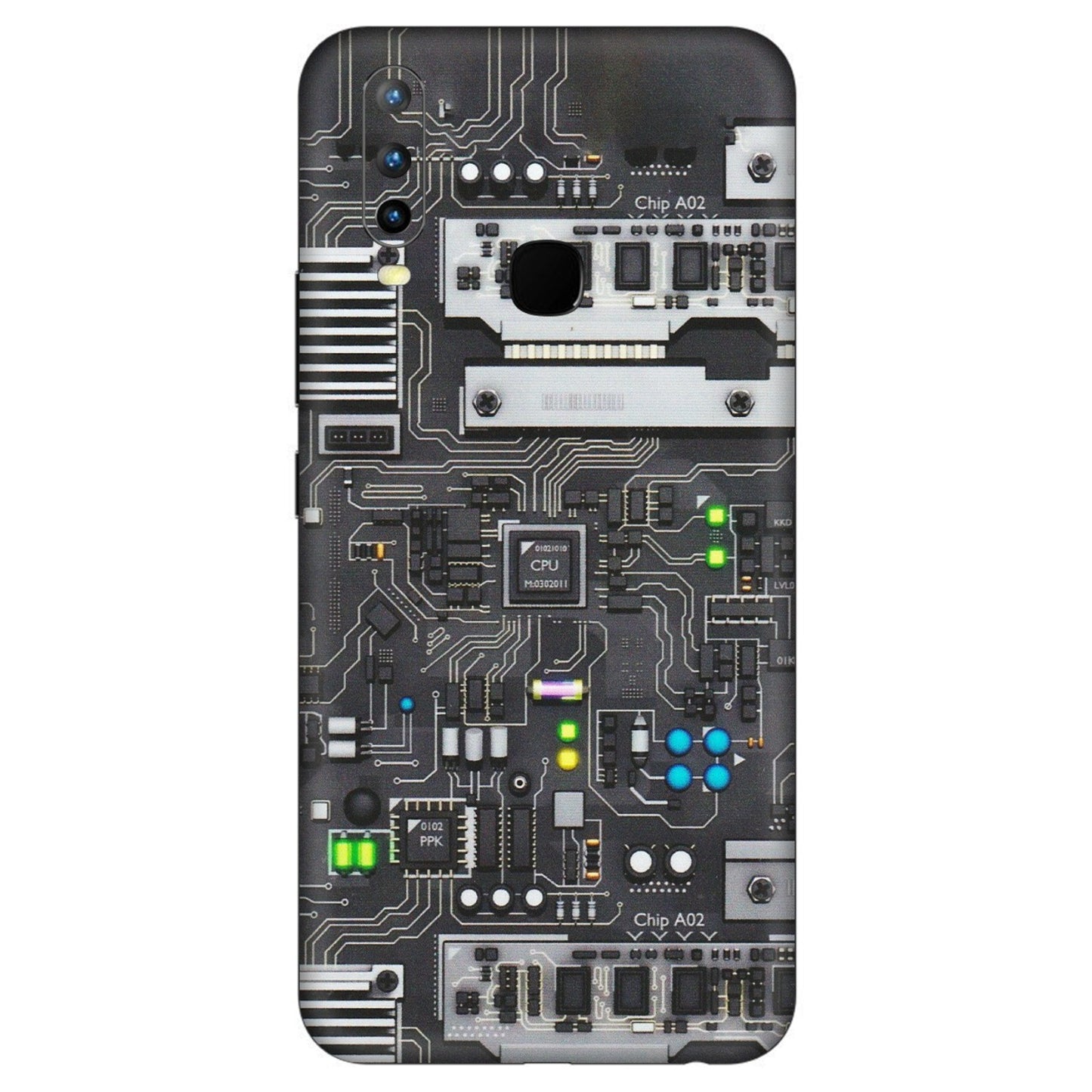 VIVO Z/V/X/T/U/S Series Phone Skins (All Models) - Motherboard Internals - Matte Finish (M-135) Vivo U10