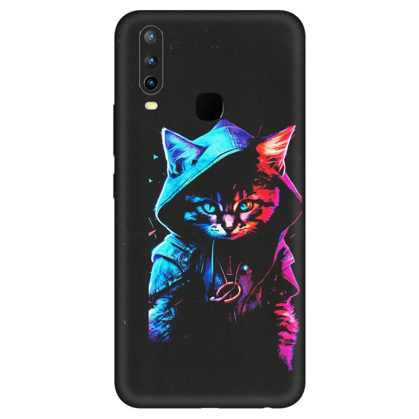 VIVO Z/V/X/T/U/S Series Phone Skins (All Models) - Cyberpunk Cat - Matte Finish (M-45) Vivo U10