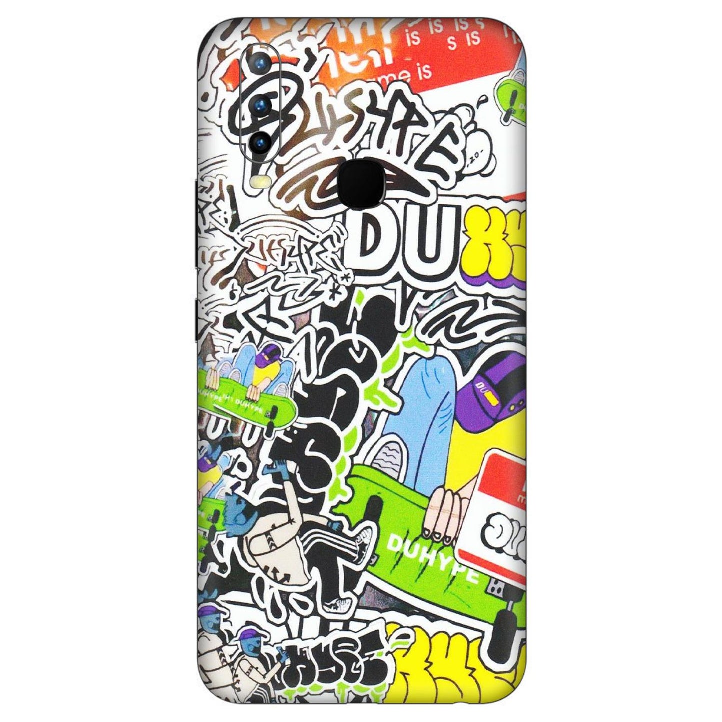 VIVO Z/V/X/T/U/S Series Phone Skins (All Models) - Dope Graffiti - Matte Finish (M-61) Vivo U10