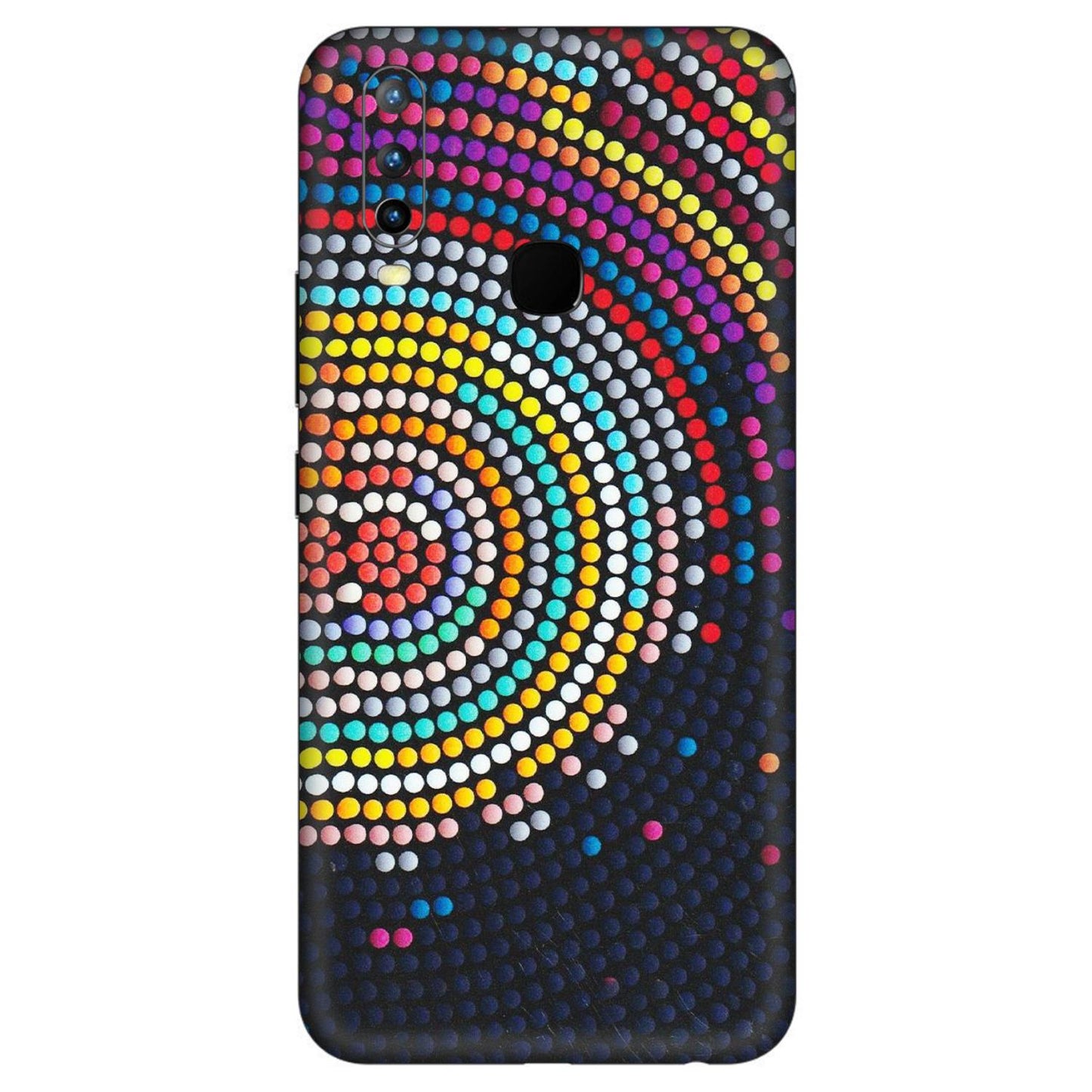 VIVO Z/V/X/T/U/S Series Phone Skins (All Models) - Rainbow Dot Mandala - Matte Finish (M-97) Vivo U10