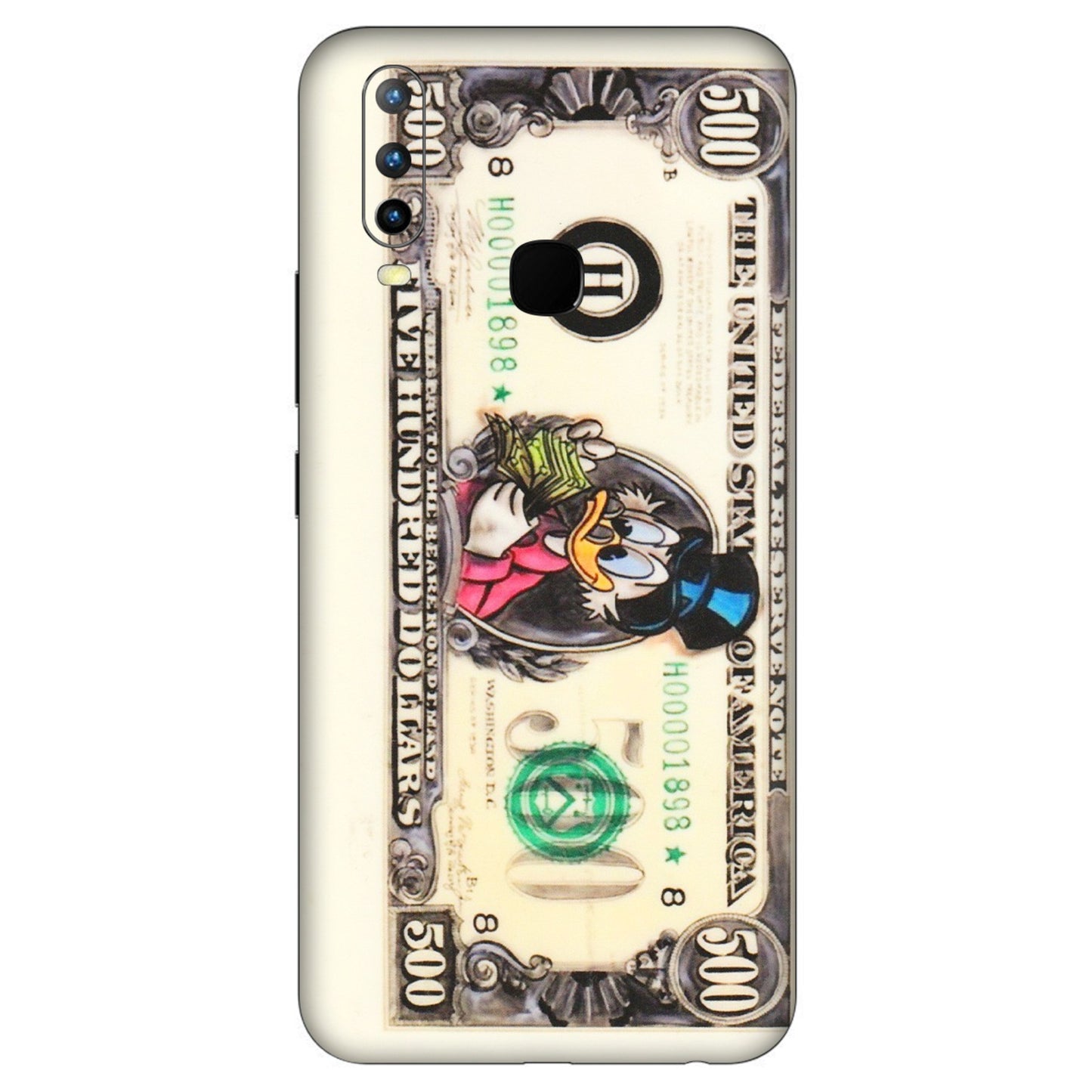 VIVO Z/V/X/T/U/S Series Phone Skins (All Models) - Five Hundred Dollar Duck - Transparent Finish (T-15) Vivo U10