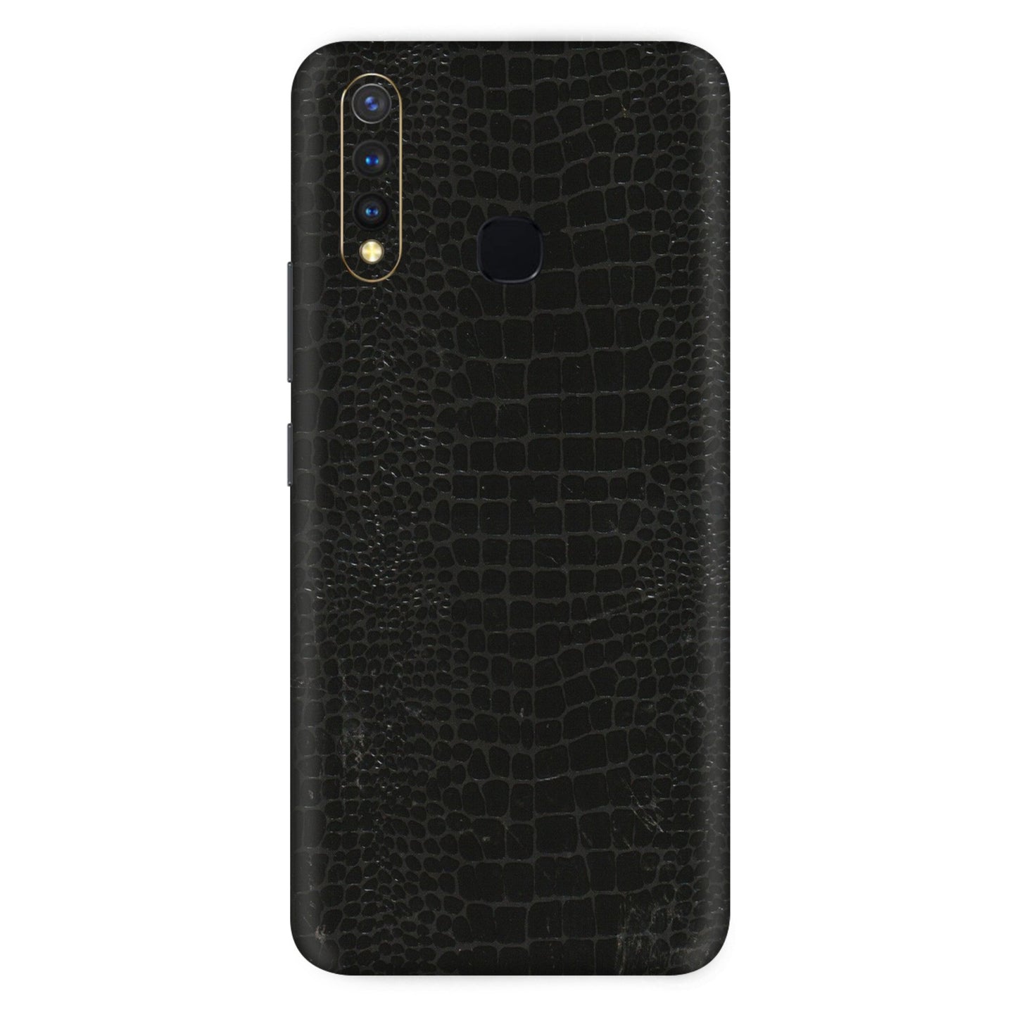 VIVO Z/V/X/T/U/S Series Phone Skins (All Models) - Snake Leather Black - 3D Embossed Finish (L-107) Vivo U20
