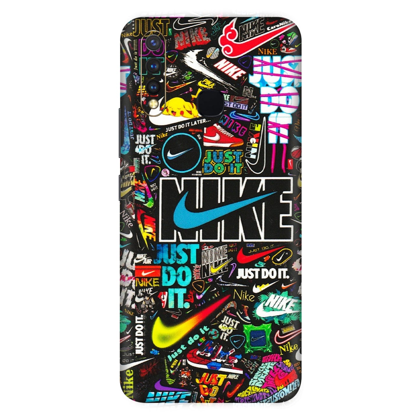 VIVO Z/V/X/T/U/S Series Phone Skins (All Models) - Just Do It Doodles - 3D Embossed Finish (L-166) Vivo U20