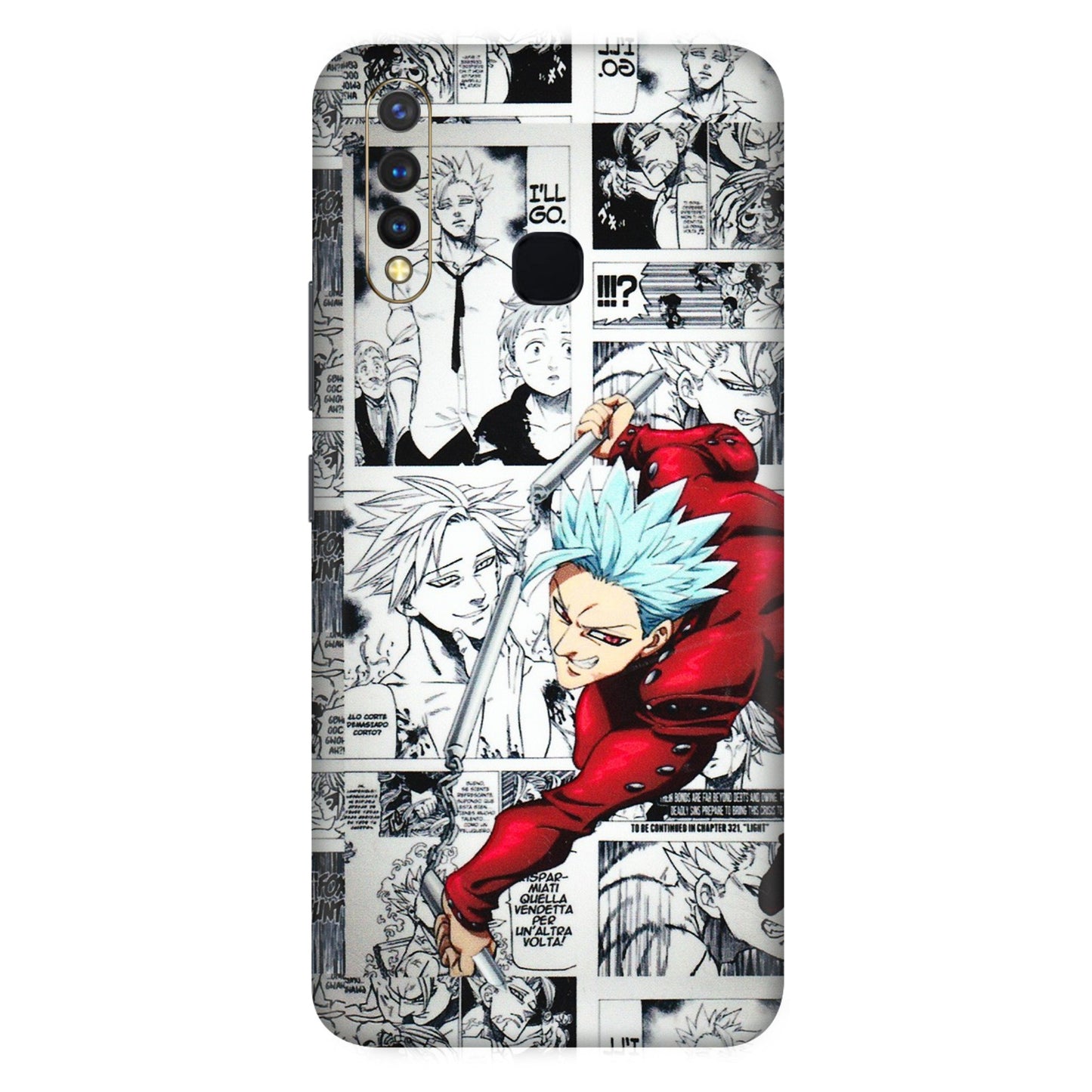 VIVO Z/V/X/T/U/S Series Phone Skins (All Models) - Anime Comic - 3D Embossed Finish (L-192) Vivo U20