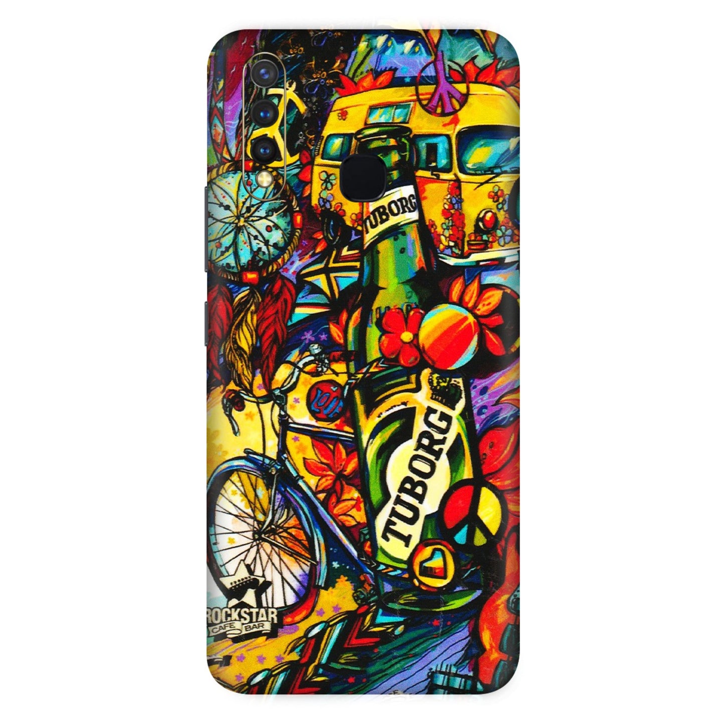 VIVO Z/V/X/T/U/S Series Phone Skins (All Models) - Cool Beer Bottle - 3D Embossed Finish (L-193) Vivo U20
