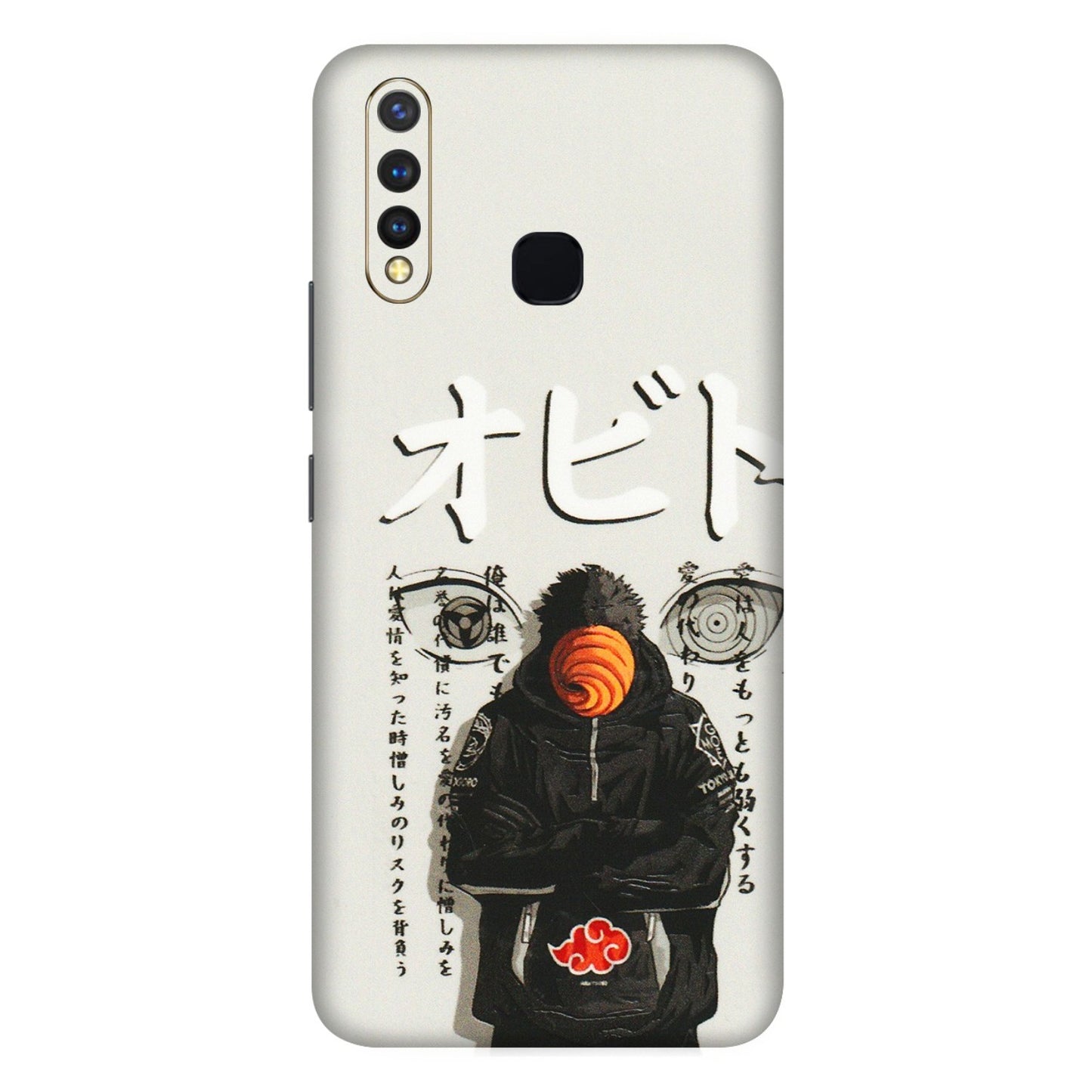 VIVO Z/V/X/T/U/S Series Phone Skins (All Models) - Obito Anime Eye - 3D Embossed Finish (L-19) Vivo U20