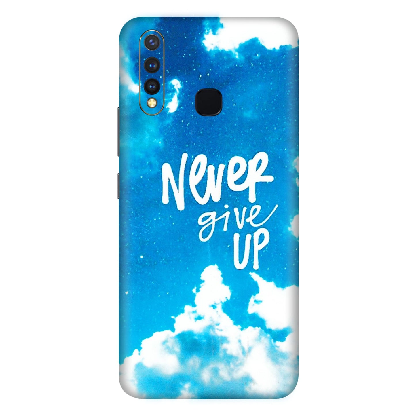 VIVO Z/V/X/T/U/S Series Phone Skins (All Models) - Never Give Up - 3D Embossed Finish (L-279) Vivo U20