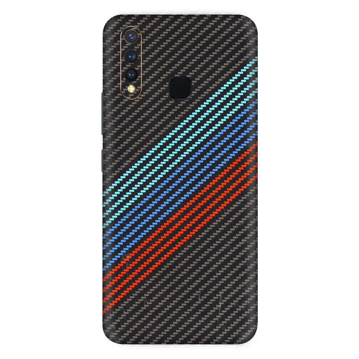 VIVO Z/V/X/T/U/S Series Phone Skins (All Models) - Carbon BM - 3D Embossed Finish (L-302) Vivo U20