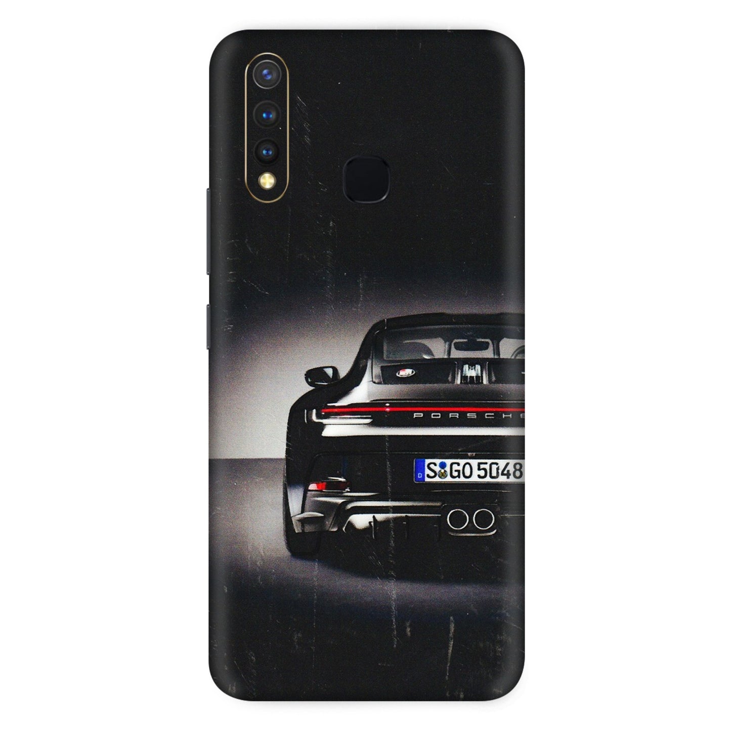 VIVO Z/V/X/T/U/S Series Phone Skins (All Models) - New Black Porsche GT3 - 3D Embossed Finish (L-327) Vivo U20