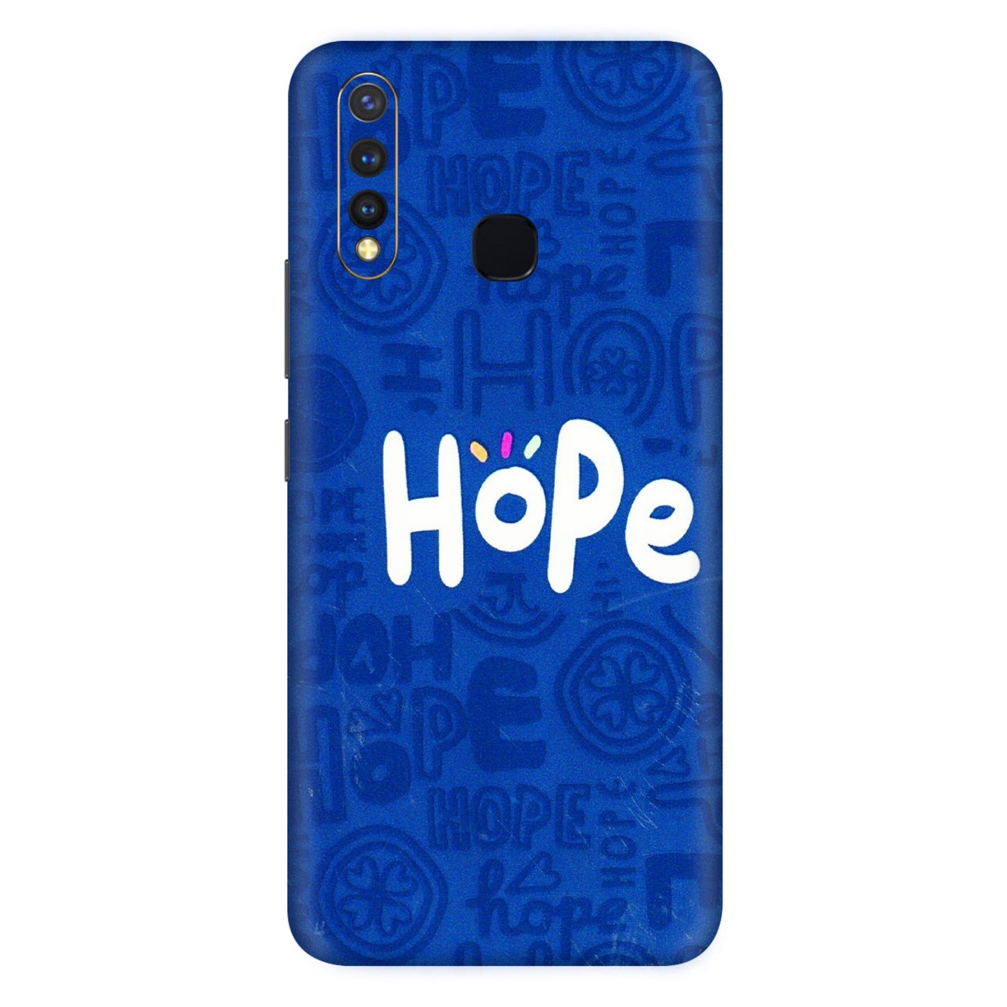 VIVO Z/V/X/T/U/S Series Phone Skins (All Models) - Hope Doodles Blue - 3D Embossed Finish (L-43) Vivo U20