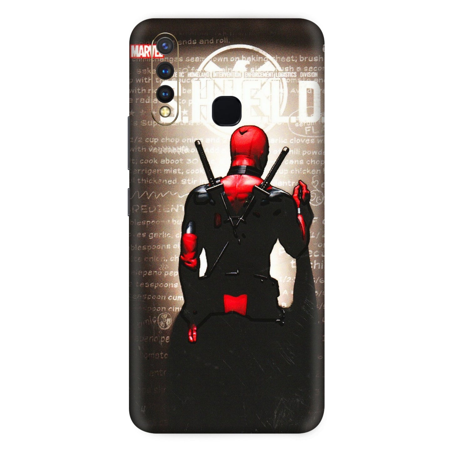 VIVO Z/V/X/T/U/S Series Phone Skins (All Models) - Deadpool - 3D Embossed Finish (L-56) Vivo U20
