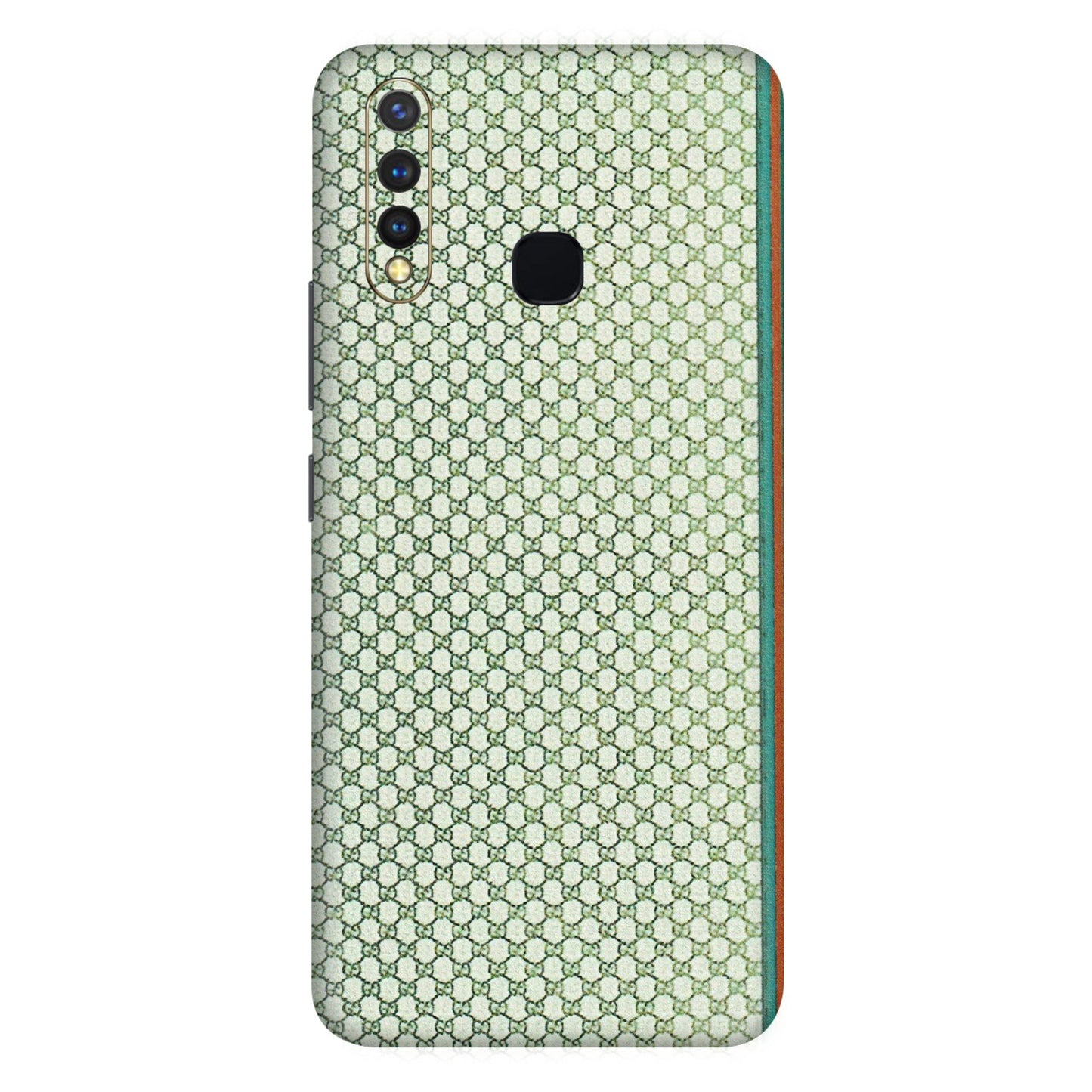 VIVO Z/V/X/T/U/S Series Phone Skins (All Models) - Gucci Fabric Pattern - 3D Embossed Finish (L-73) Vivo U20