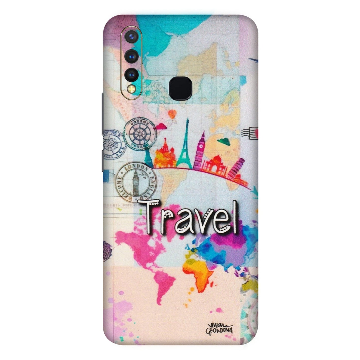 VIVO Z/V/X/T/U/S Series Phone Skins (All Models) - Travel The Wonders - Matte Finish (M-108) Vivo U20
