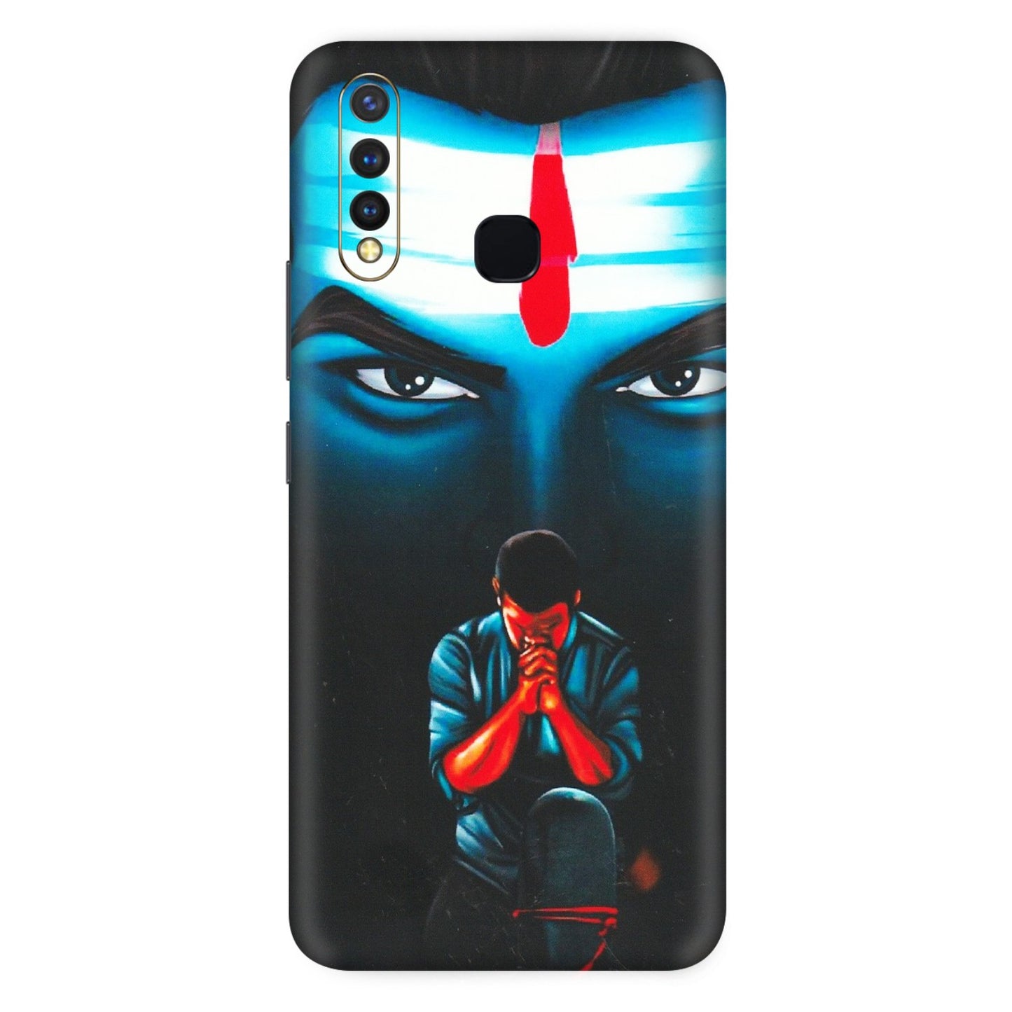 VIVO Z/V/X/T/U/S Series Phone Skins (All Models) - Mahakal Bhakt - Matte Finish (M-112) Vivo U20