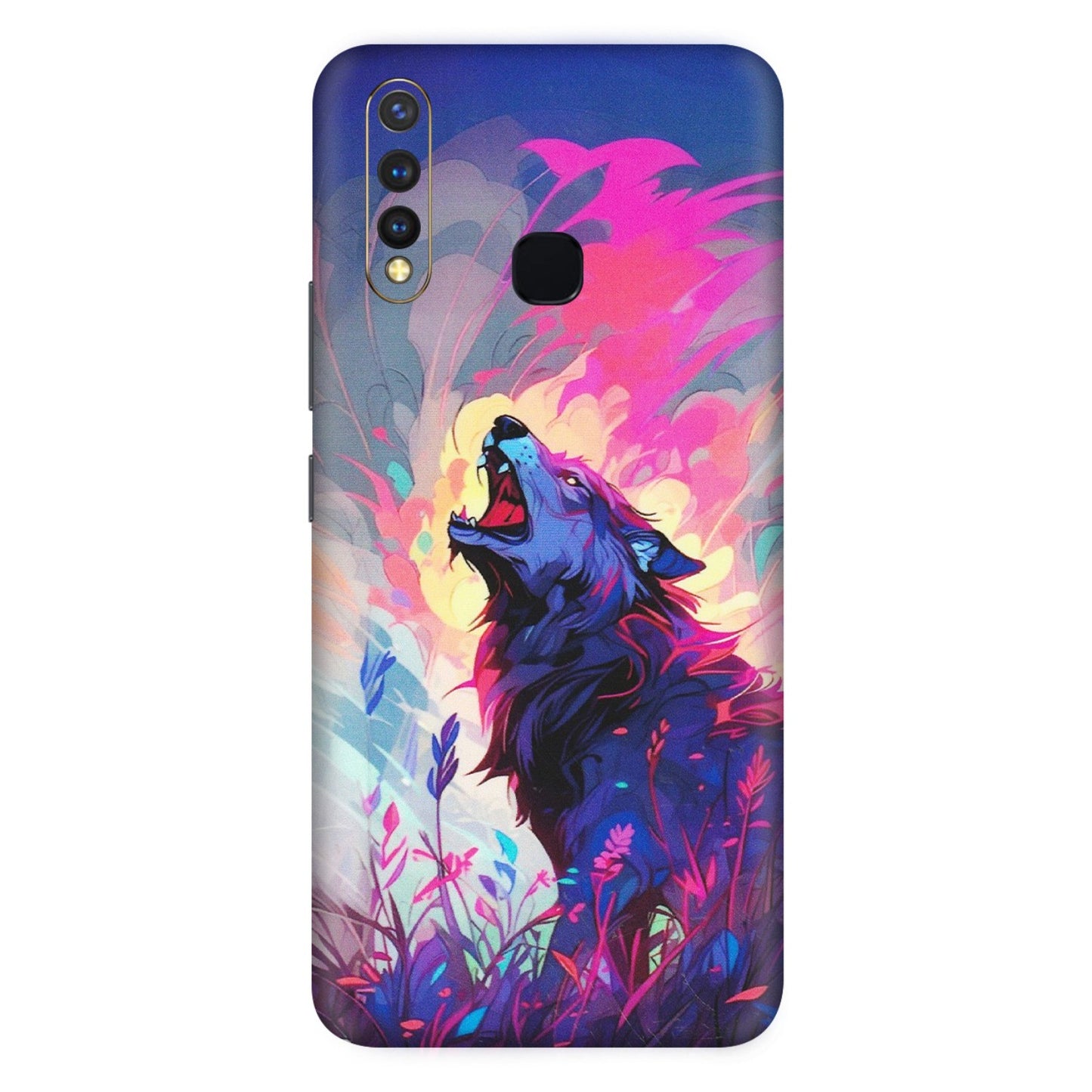 VIVO Z/V/X/T/U/S Series Phone Skins (All Models) - New Wild Wolf Abstract - Matte Finish (M-125) Vivo U20