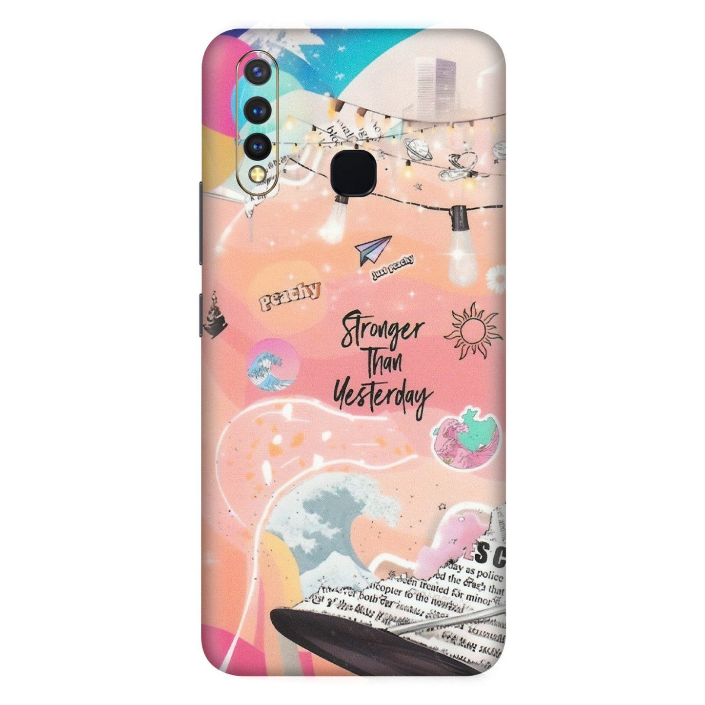VIVO Z/V/X/T/U/S Series Phone Skins (All Models) - Stronger Then Yesterday - Matte Finish (M-128) Vivo U20