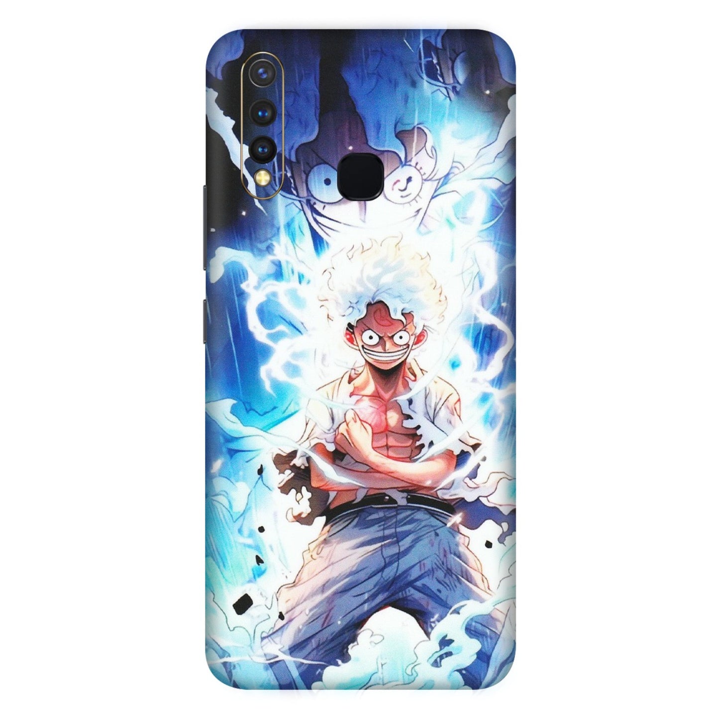 VIVO Z/V/X/T/U/S Series Phone Skins (All Models) - Blue Thunder Luffy Anime - Matte Finish (M-132) Vivo U20