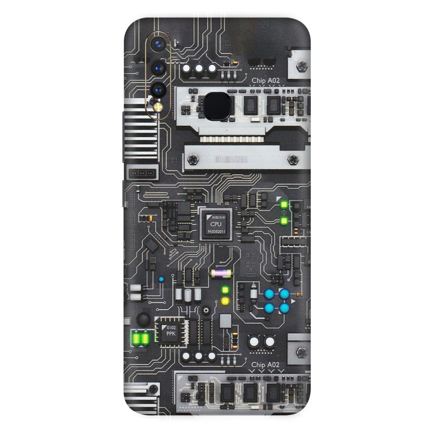 VIVO Z/V/X/T/U/S Series Phone Skins (All Models) - Motherboard Internals - Matte Finish (M-135) Vivo U20