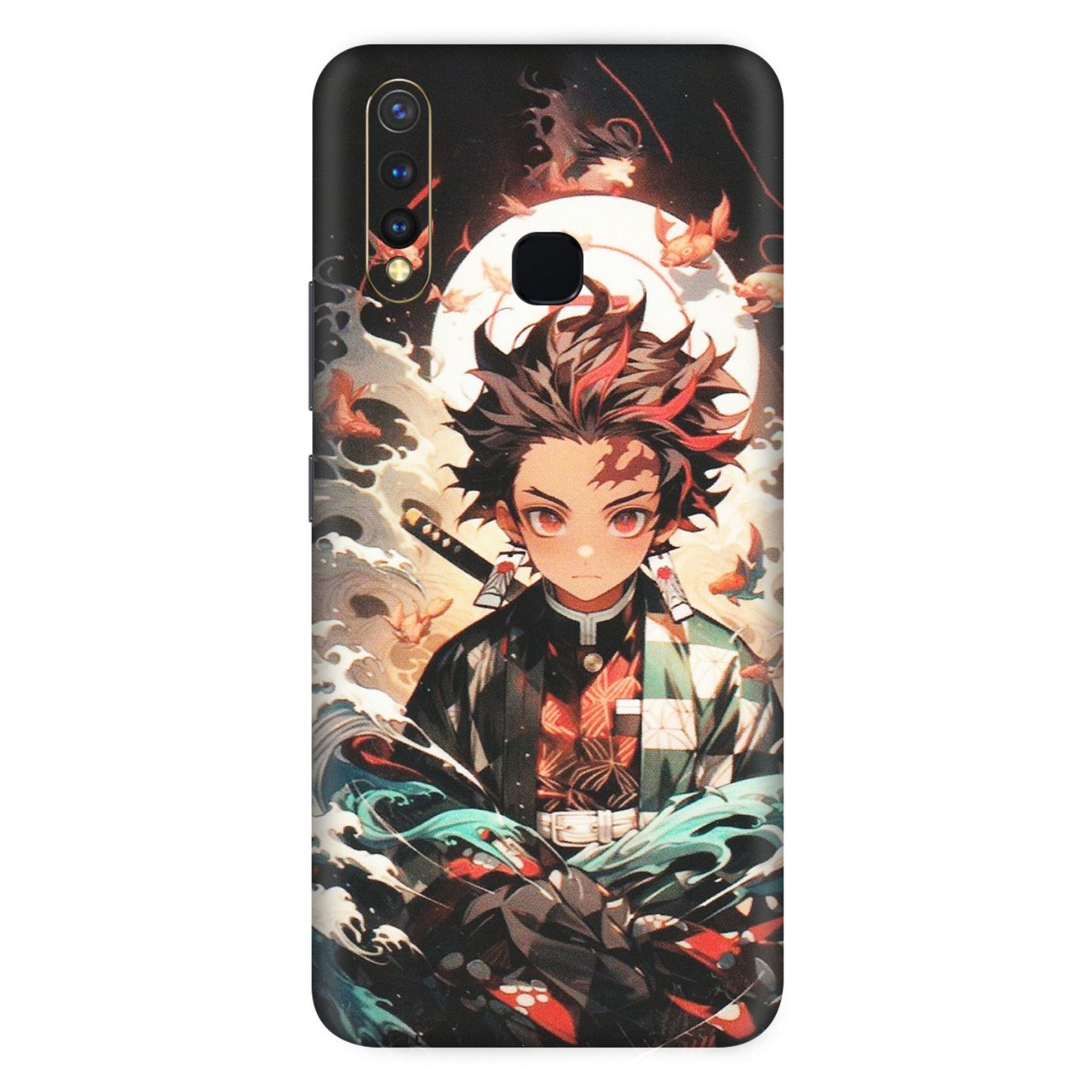 VIVO Z/V/X/T/U/S Series Phone Skins (All Models) - Tanjiro Demon Slayer Anime - Matte Finish (M-158) Vivo U20
