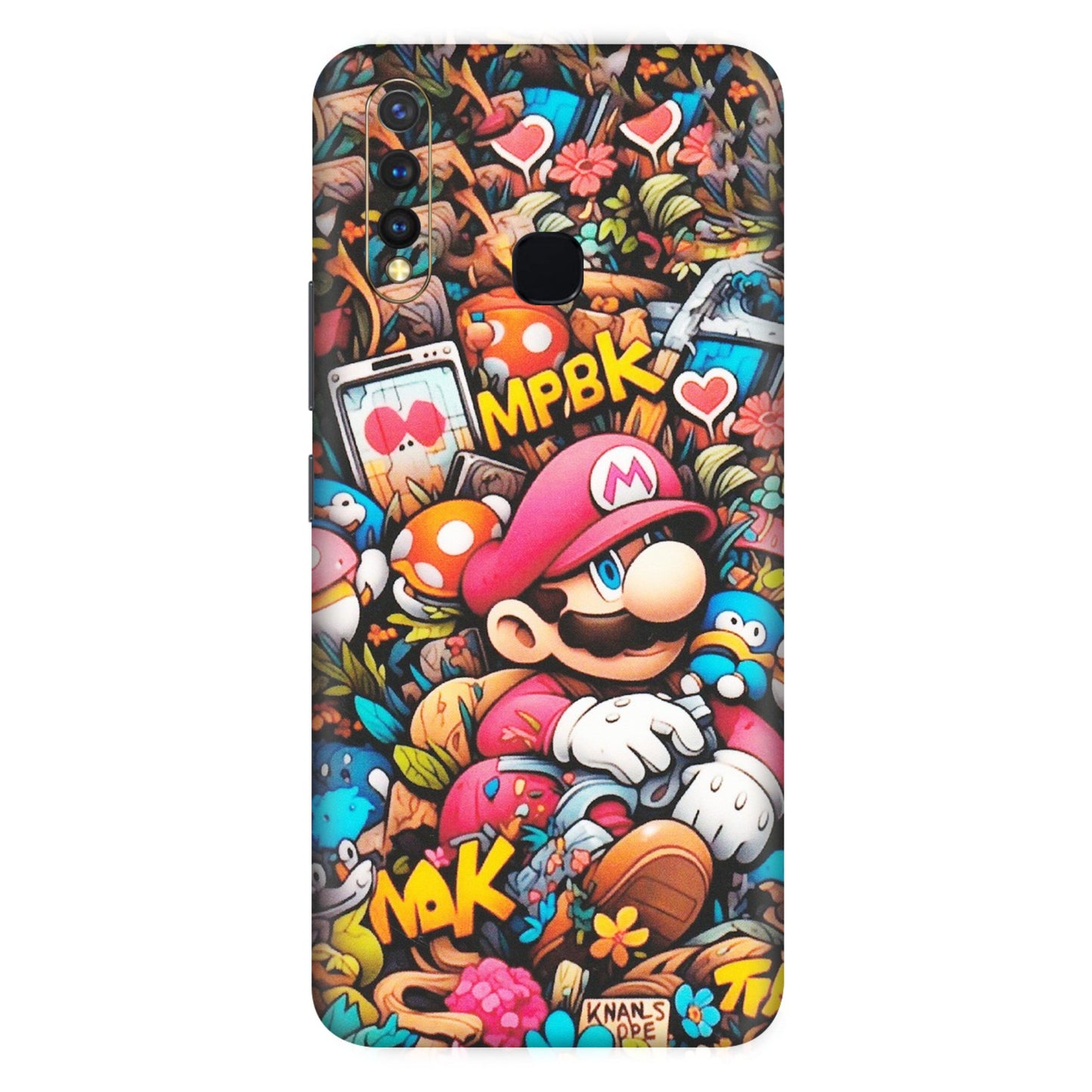 VIVO Z/V/X/T/U/S Series Phone Skins (All Models) - Super Mario Bros Artistic - Matte Finish (M-173) Vivo U20