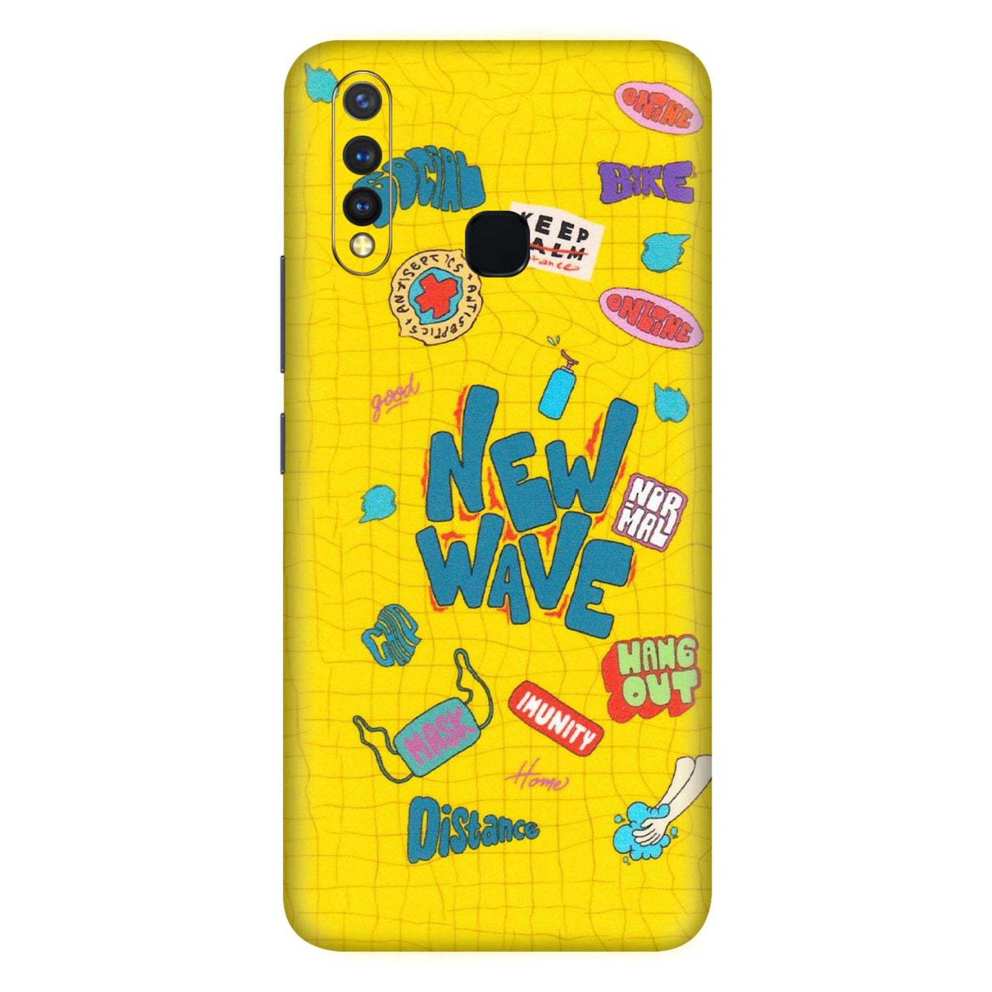 VIVO Z/V/X/T/U/S Series Phone Skins (All Models) - New Wave Life - Matte Finish (M-17) Vivo U20