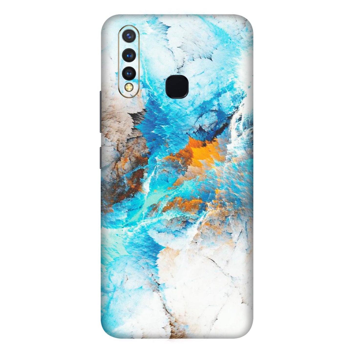 VIVO Z/V/X/T/U/S Series Phone Skins (All Models) - Blue Waves Abstract - Matte Finish (M-19) Vivo U20