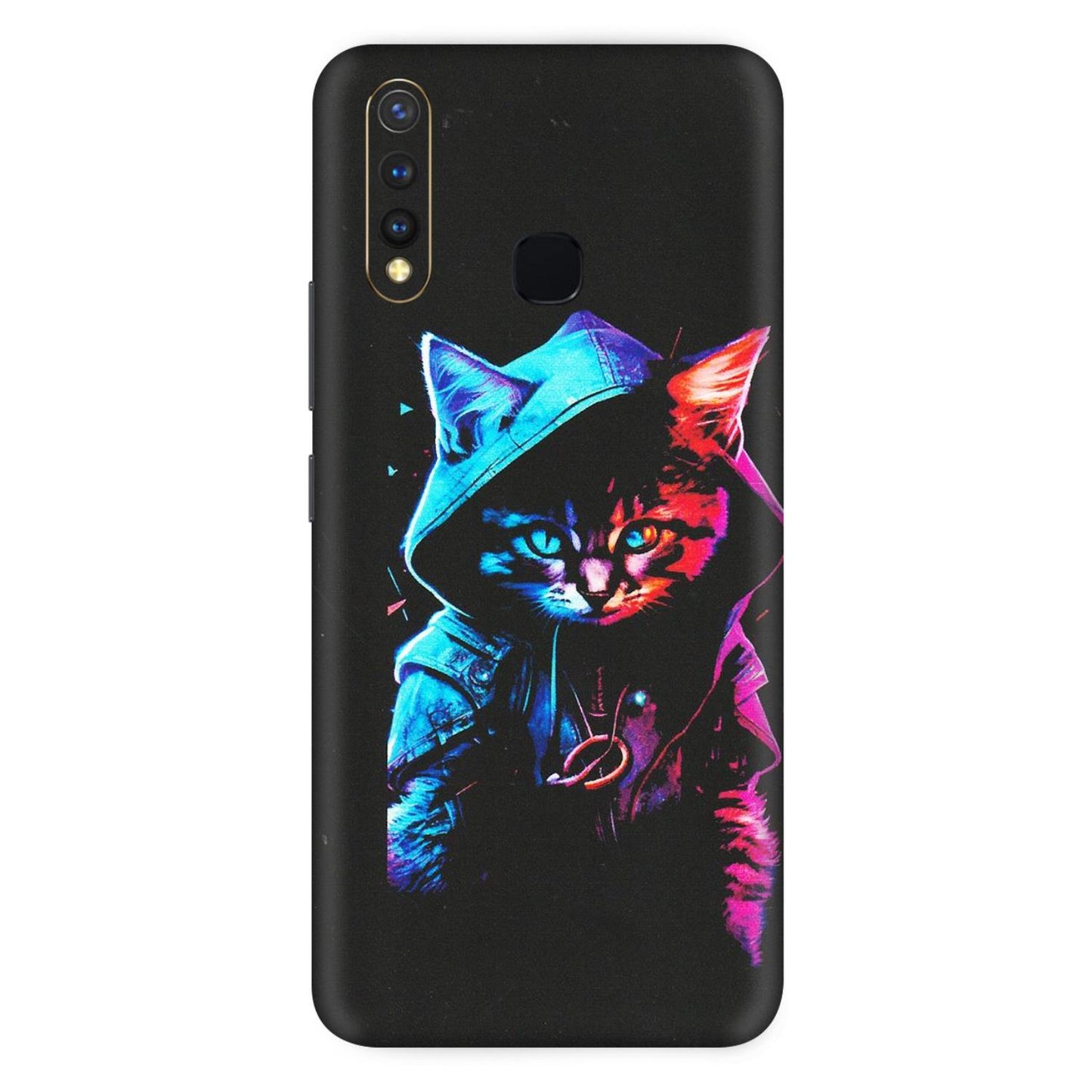 VIVO Z/V/X/T/U/S Series Phone Skins (All Models) - Cyberpunk Cat - Matte Finish (M-45) Vivo U20