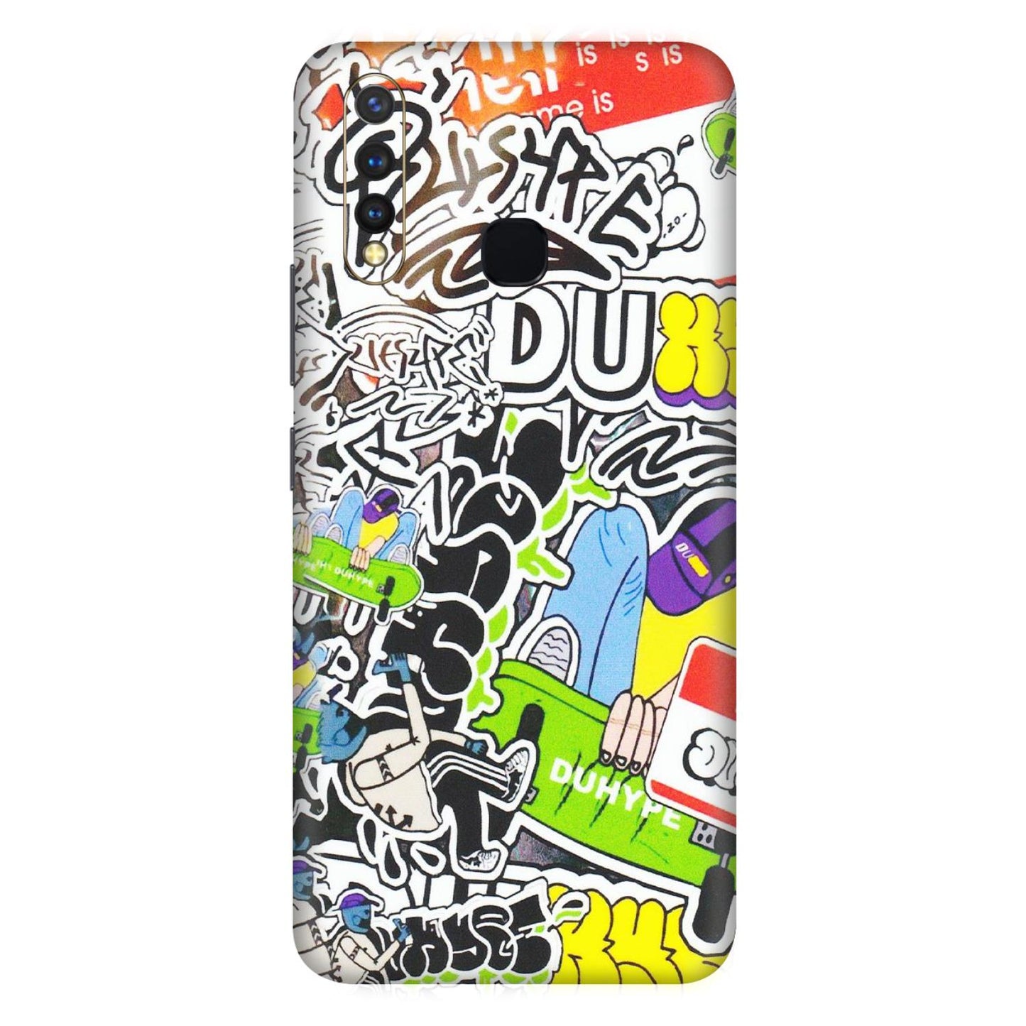 VIVO Z/V/X/T/U/S Series Phone Skins (All Models) - Dope Graffiti - Matte Finish (M-61) Vivo U20