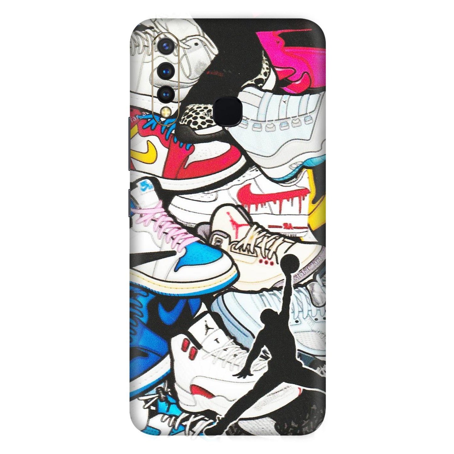VIVO Z/V/X/T/U/S Series Phone Skins (All Models) - Jordan Sneakers Fan - Matte Finish (M-80) Vivo U20