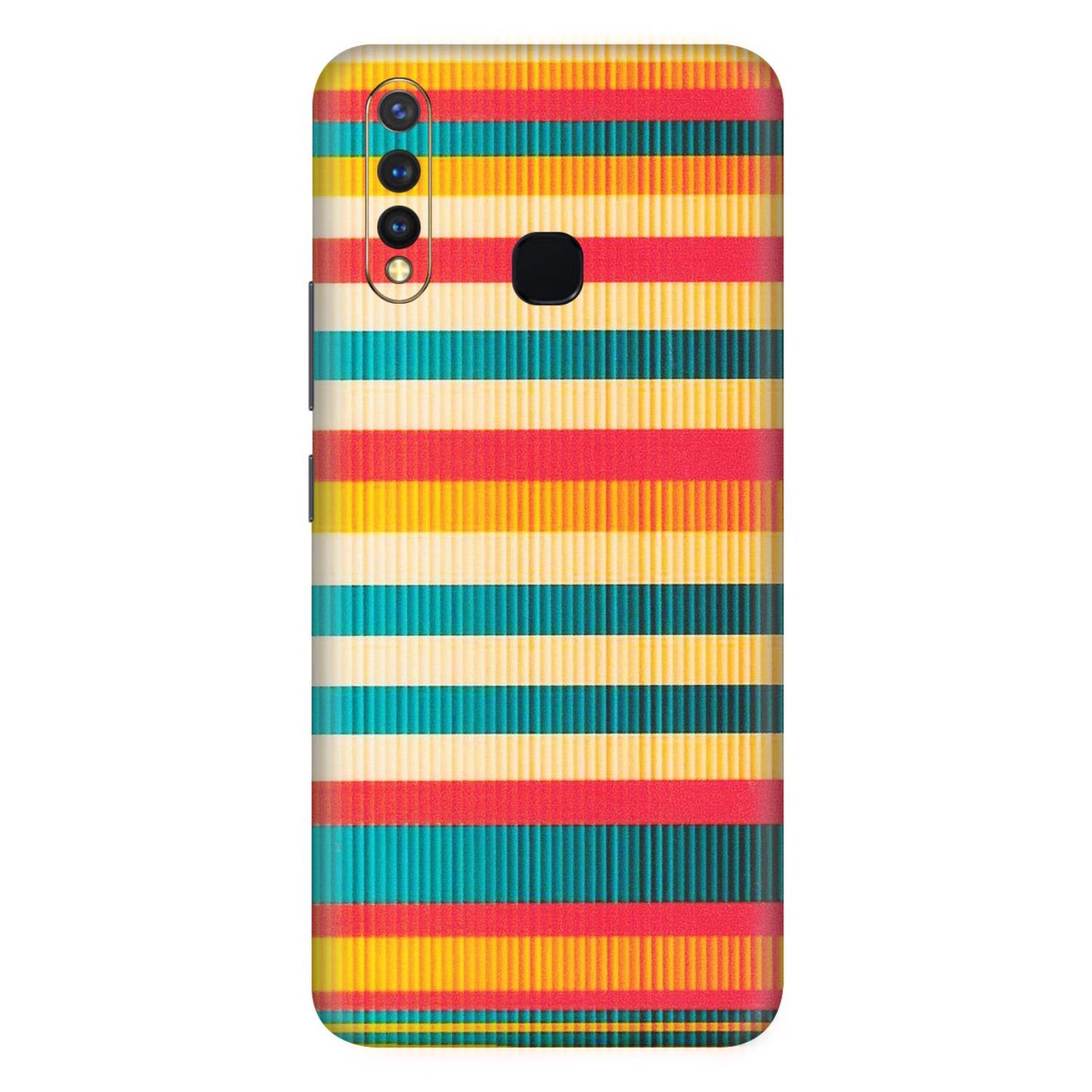 VIVO Z/V/X/T/U/S Series Phone Skins (All Models) - Colourful Stripes Soothing Effect - Matte Finish (M-86) Vivo U20